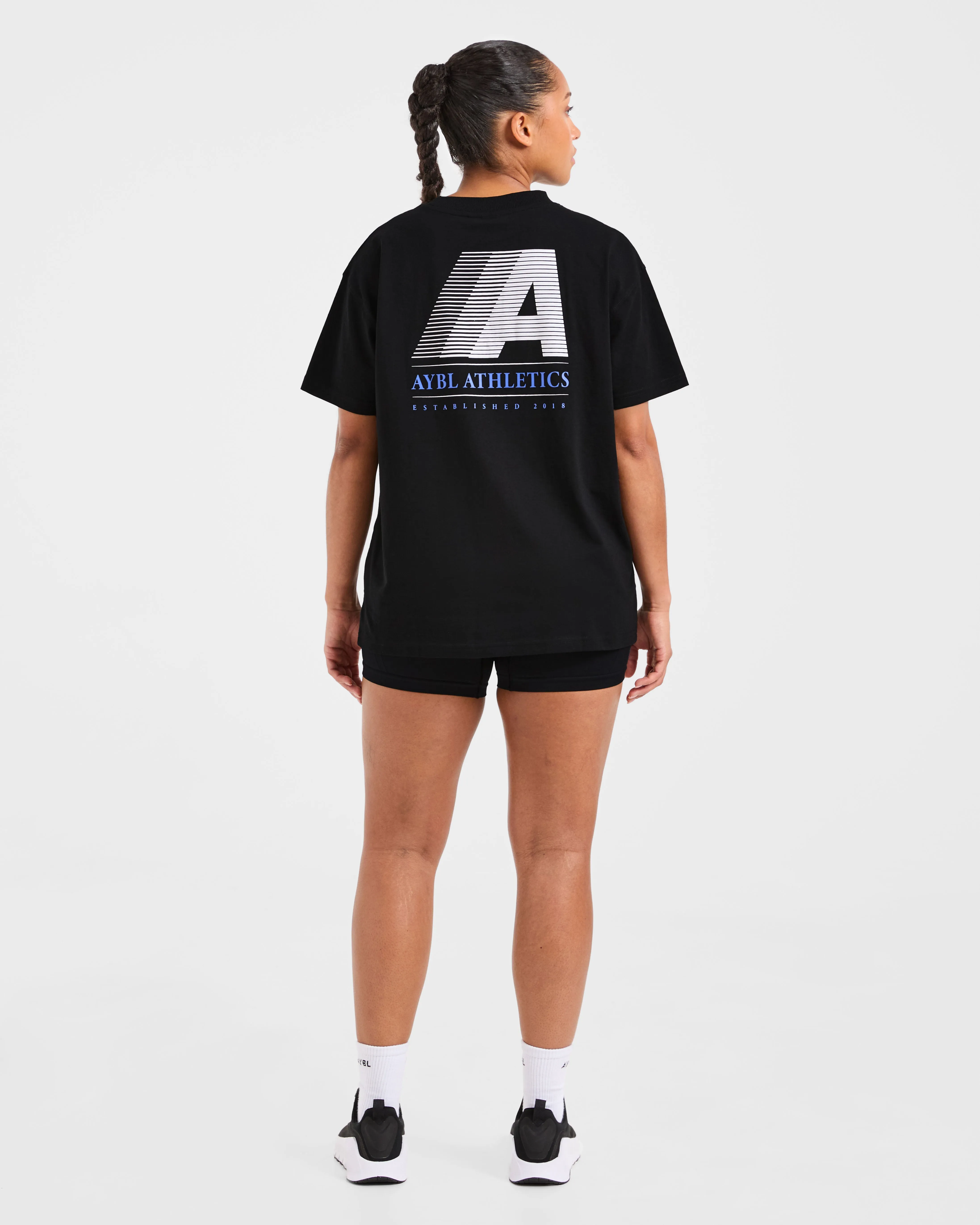 Retro Athletics Oversized T Shirt - Black sold by AYBL product image thumbnail 4