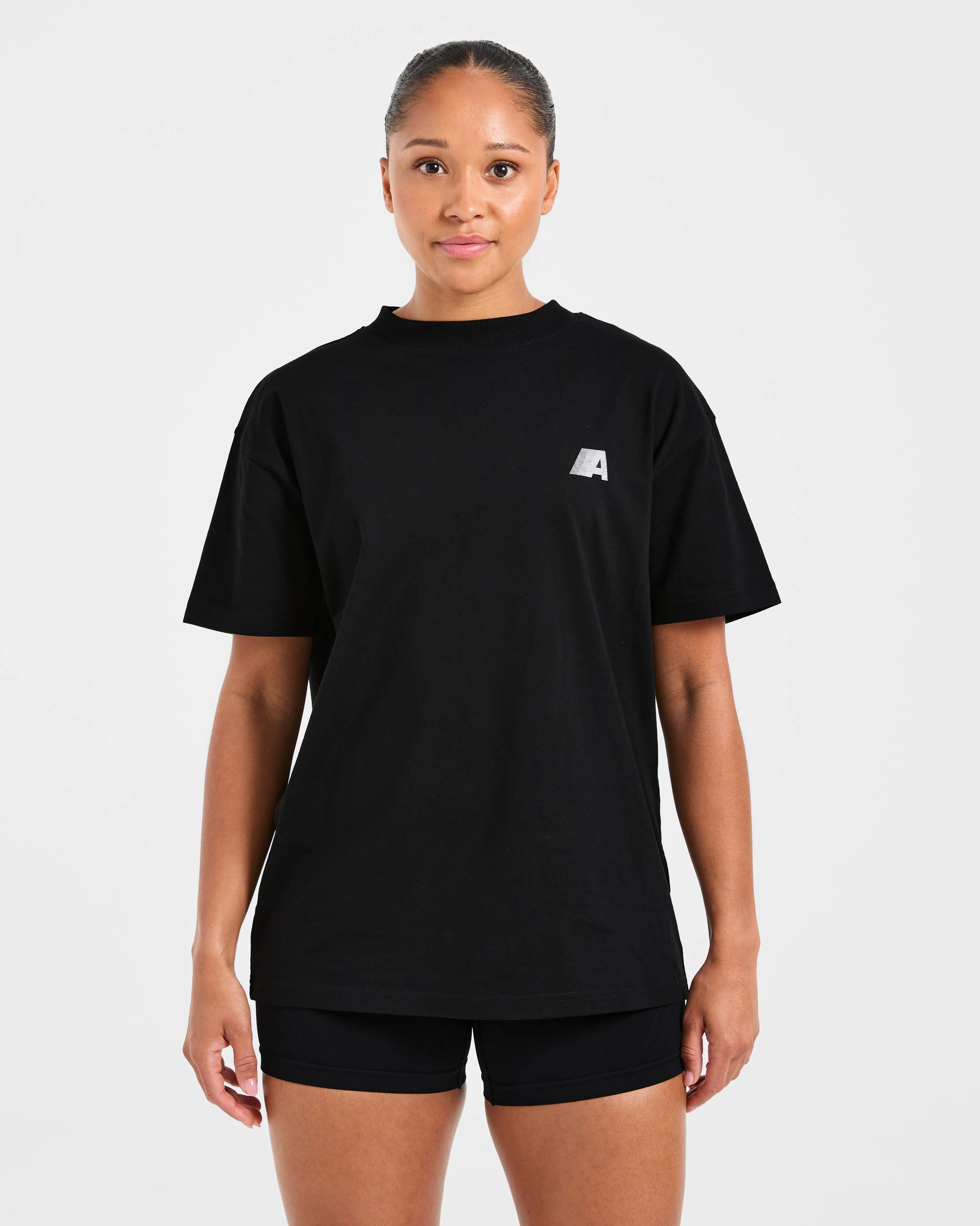 Retro Athletics Oversized T Shirt - Black sold by AYBL product image thumbnail 2
