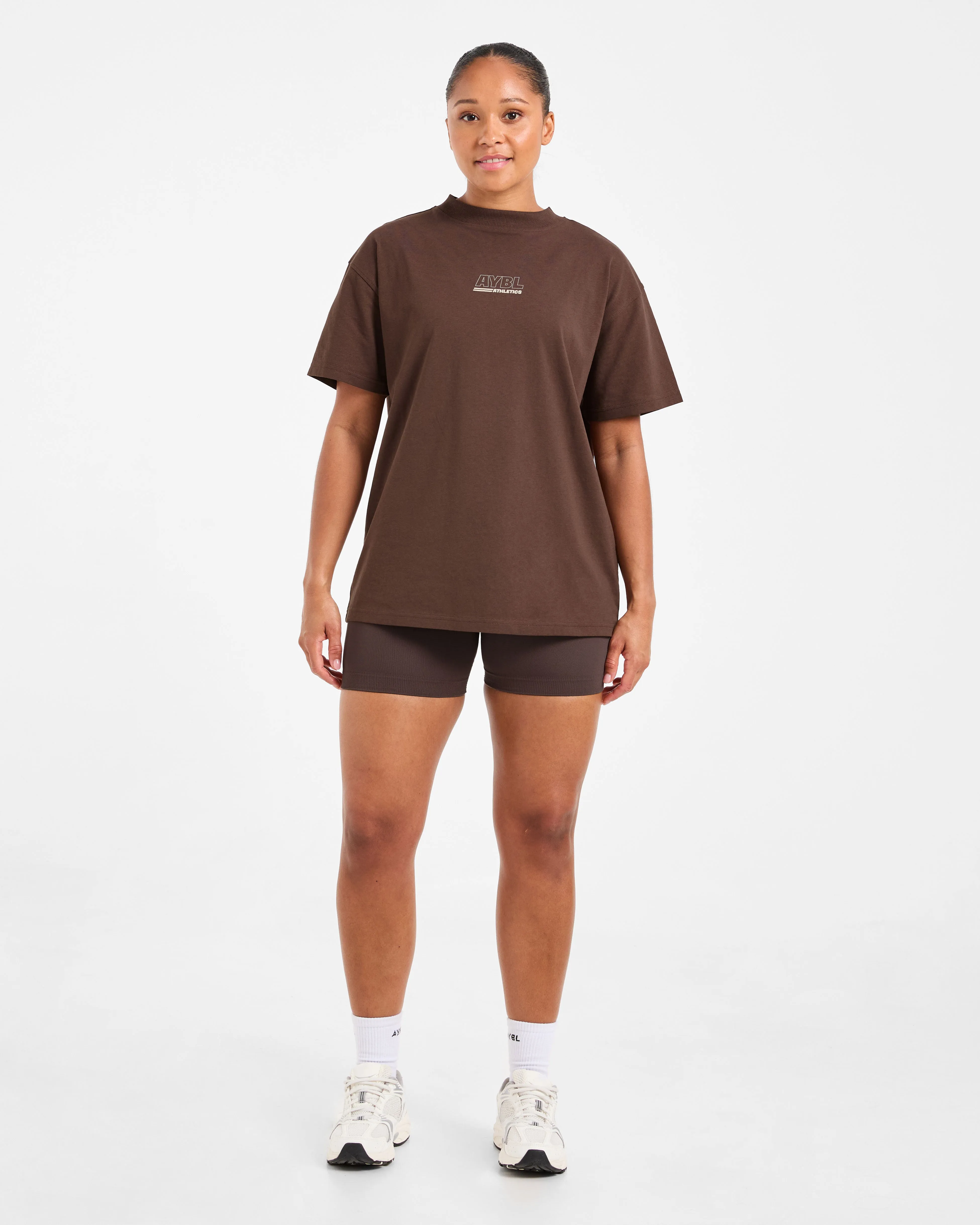 Athletics Track Oversized T Shirt - Brown/Sand sold by AYBL product image thumbnail 3