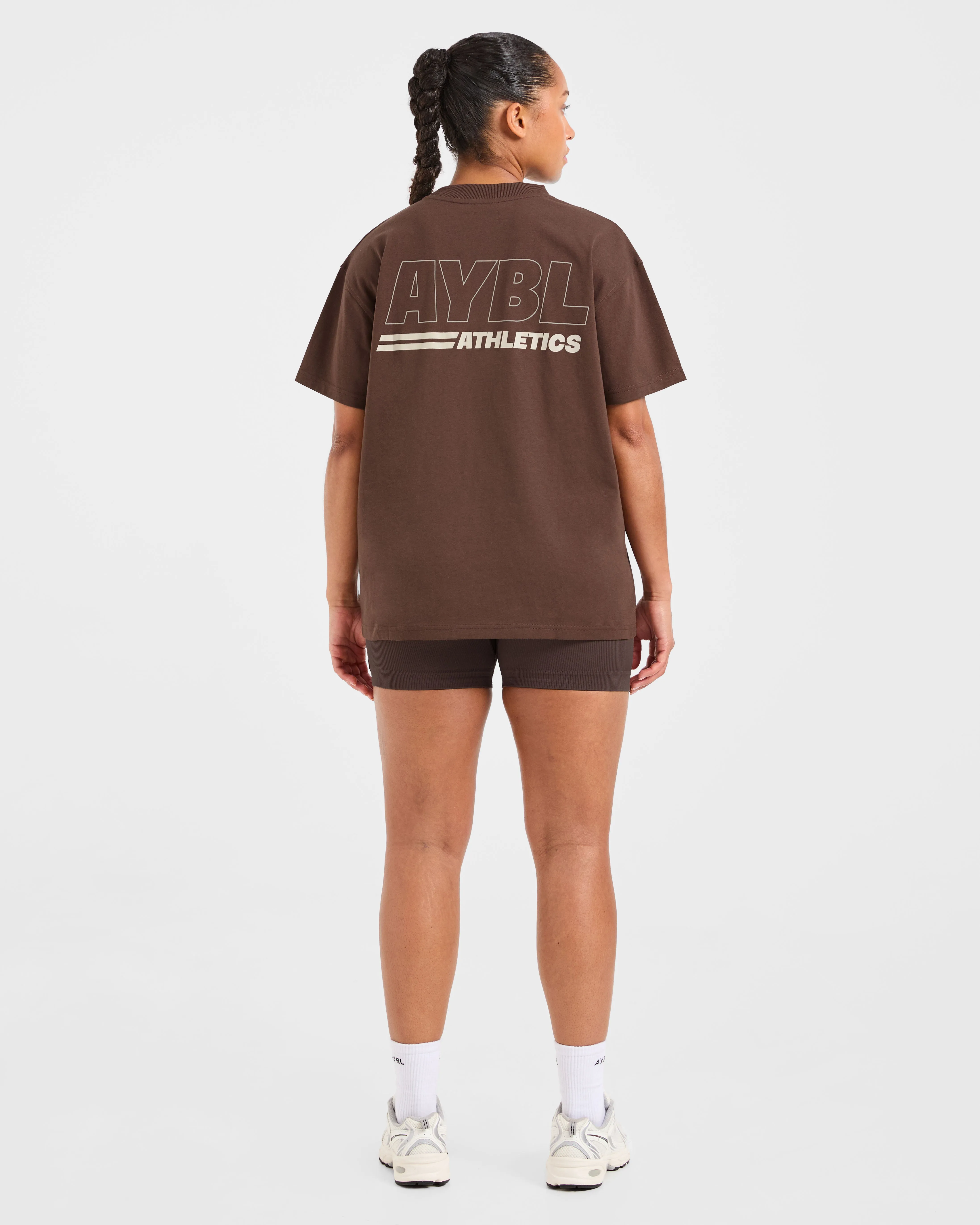 Athletics Track Oversized T Shirt - Brown/Sand sold by AYBL product image thumbnail 4