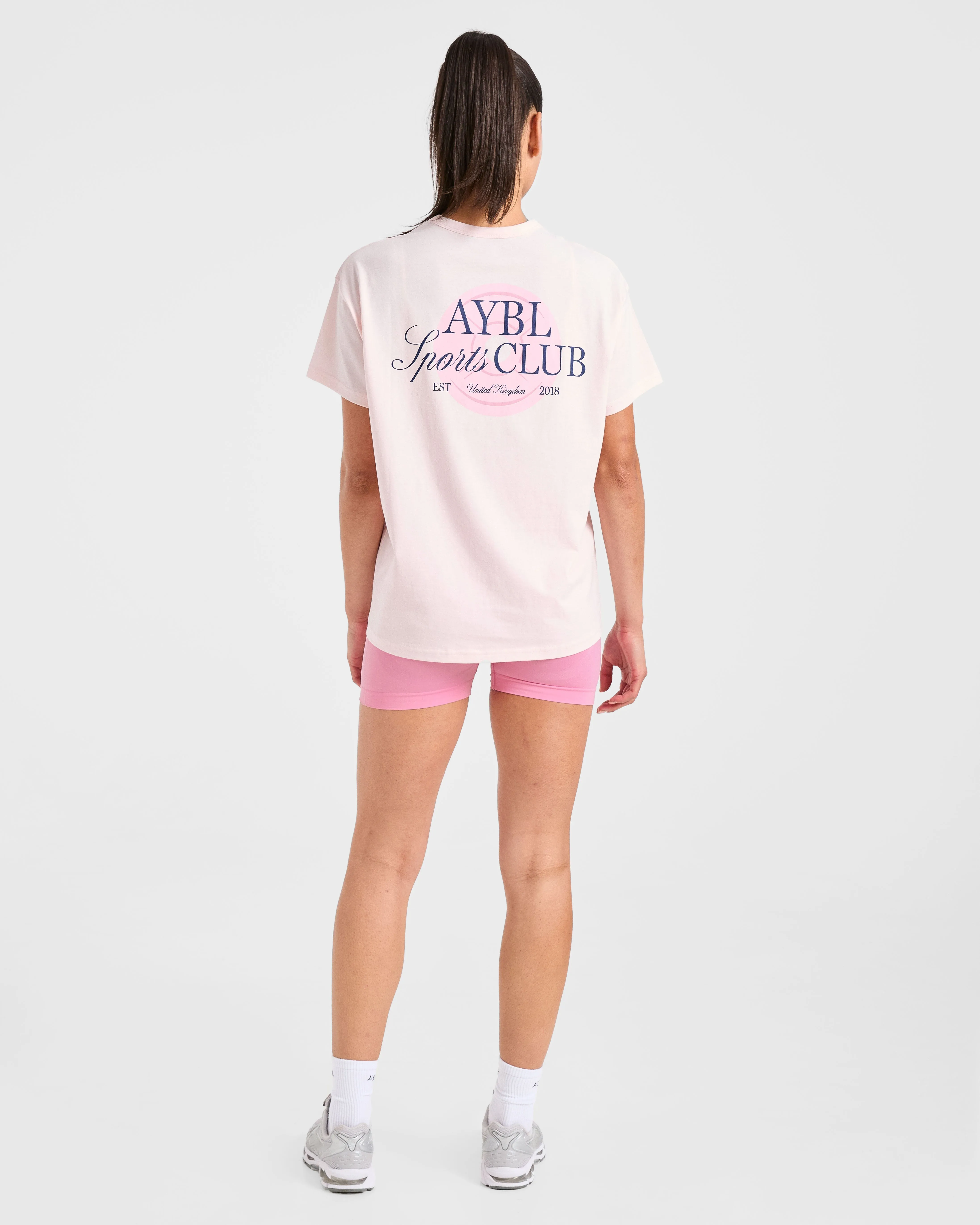 AYBL Sports Club Script Oversized T Shirt - Pink sold by AYBL product image thumbnail 4
