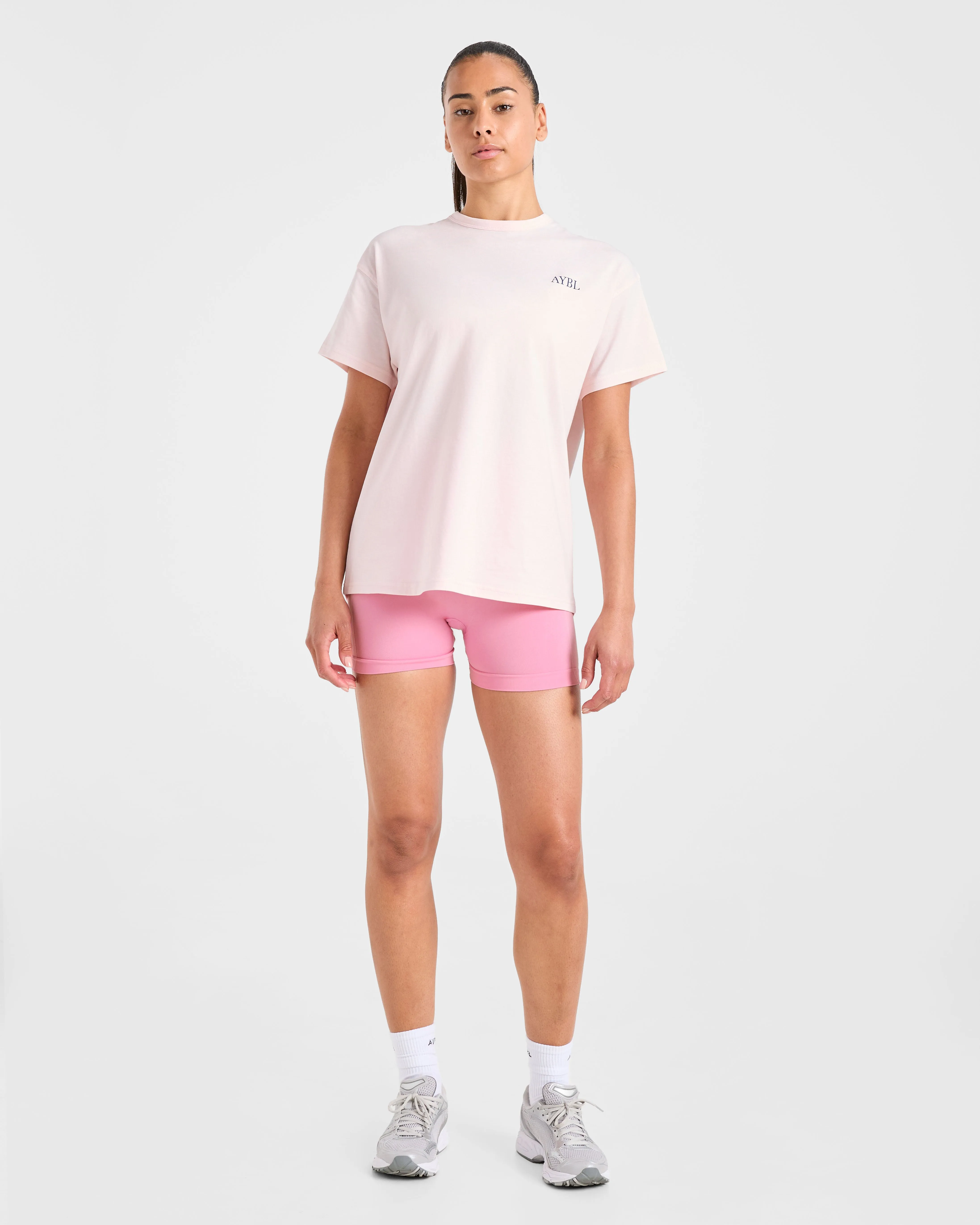 AYBL Sports Club Script Oversized T Shirt - Pink sold by AYBL product image thumbnail 3