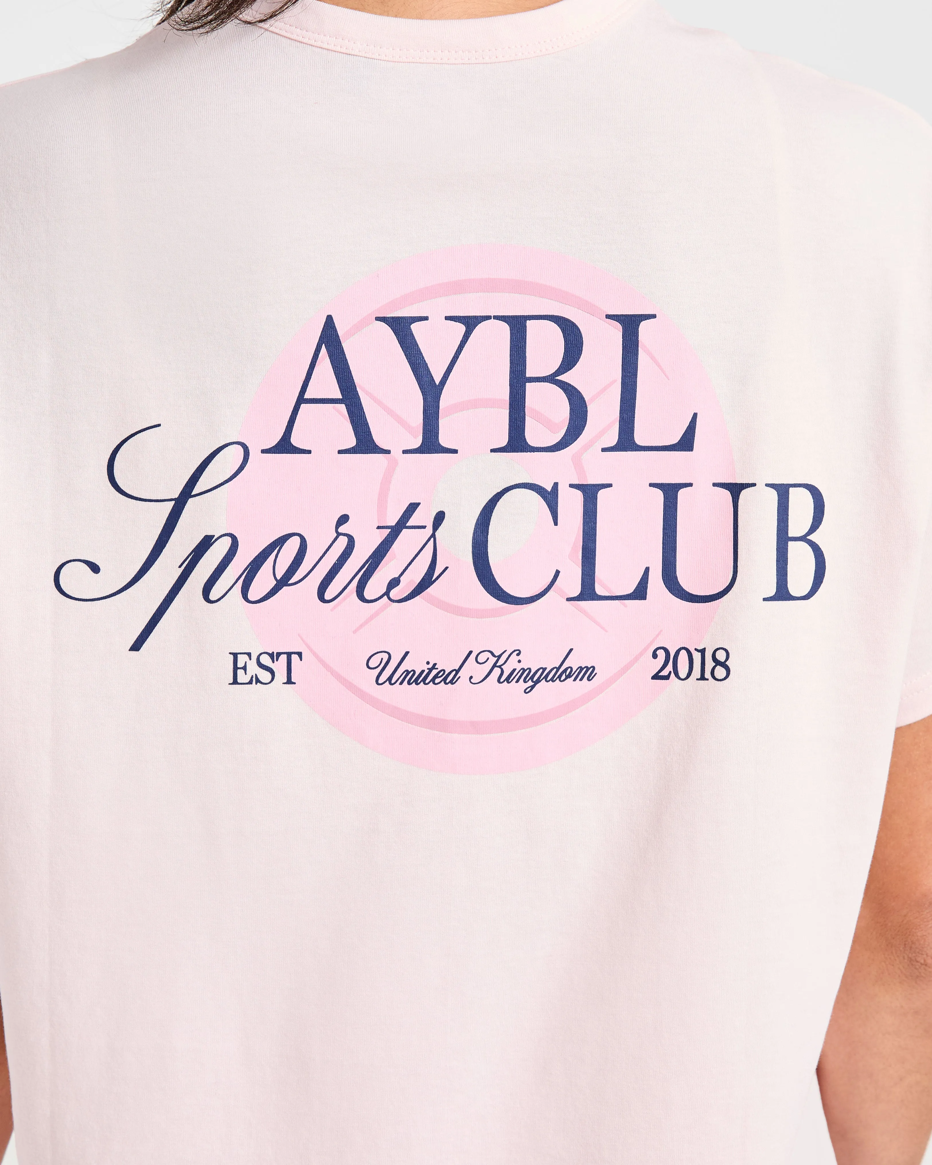 AYBL Sports Club Script Oversized T Shirt - Pink sold by AYBL product image thumbnail 5