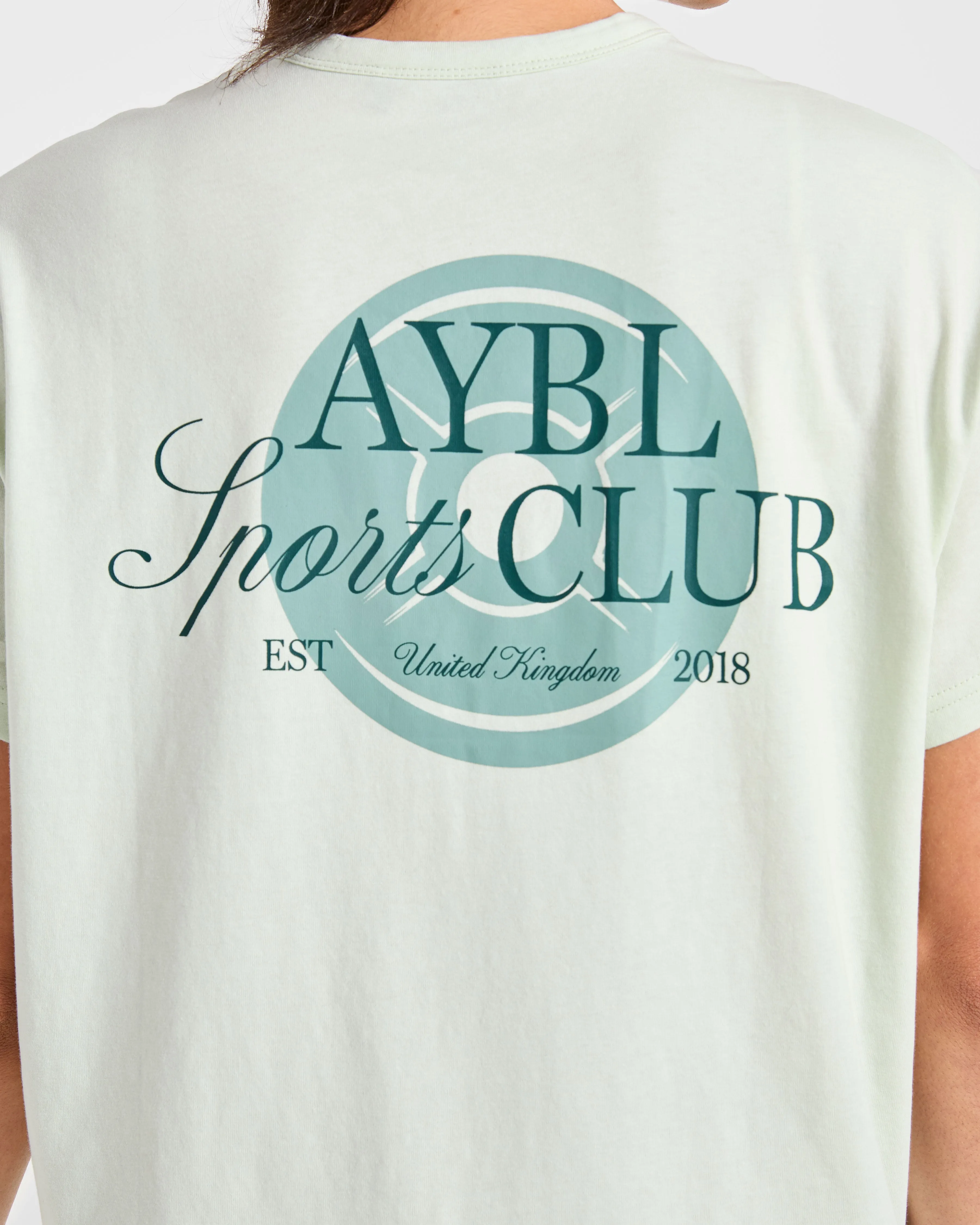AYBL Sports Club Script Oversized T Shirt - Green sold by AYBL product image thumbnail 5