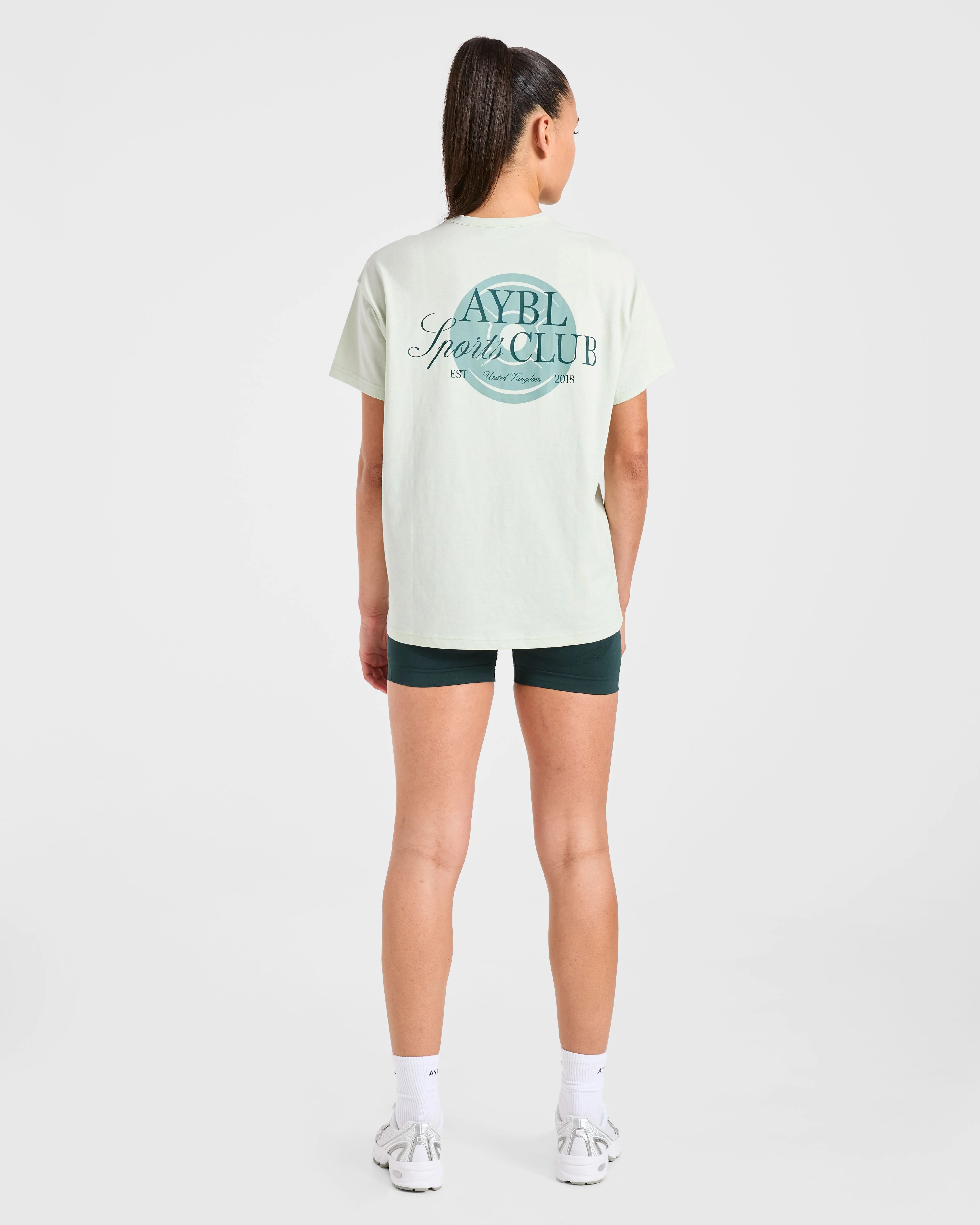 AYBL Sports Club Script Oversized T Shirt - Green sold by AYBL product image thumbnail 4