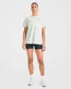 AYBL Sports Club Script Oversized T Shirt - Green sold by AYBL