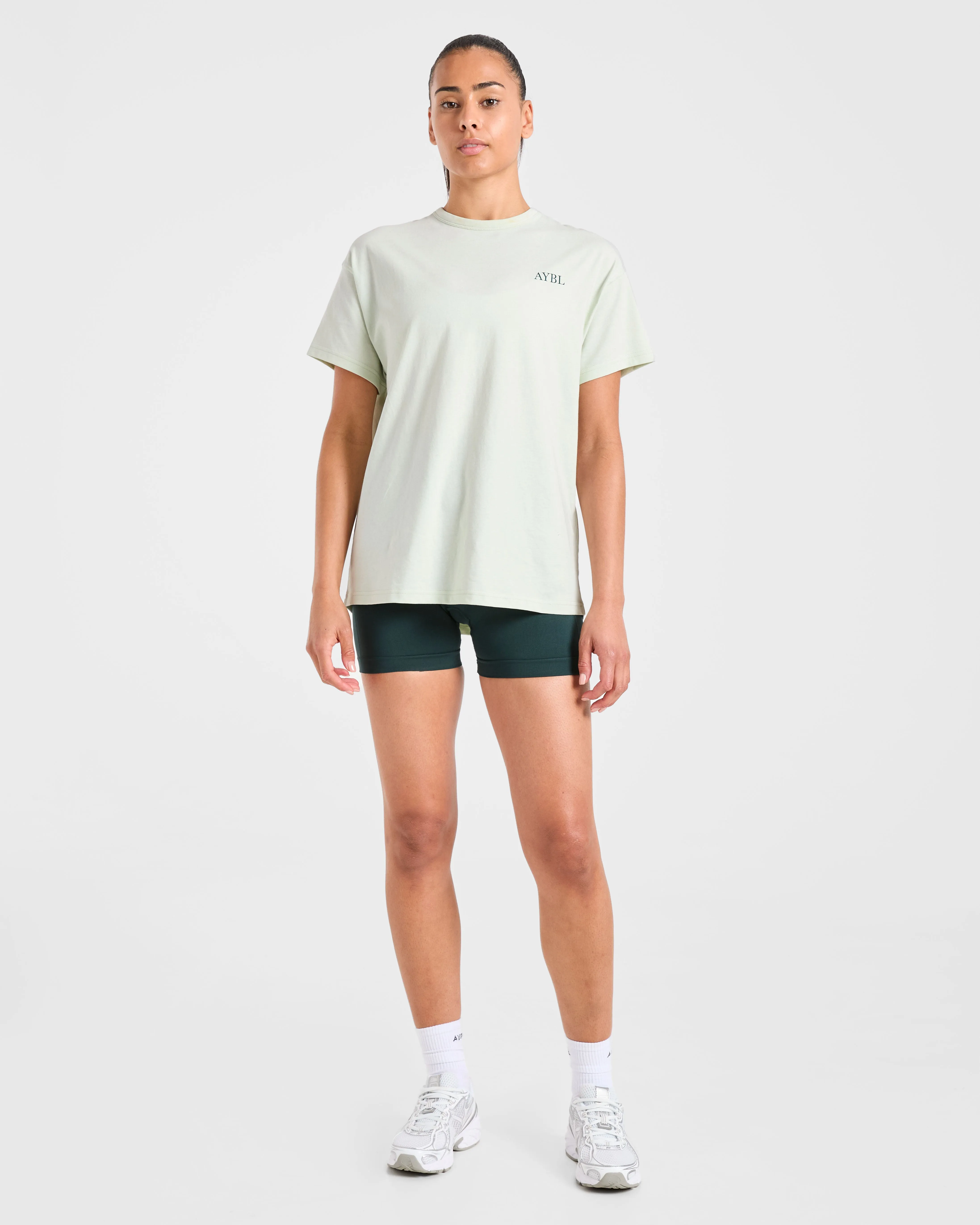 AYBL Sports Club Script Oversized T Shirt - Green sold by AYBL product image thumbnail 3