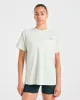 AYBL Sports Club Script Oversized T Shirt - Green sold by AYBL