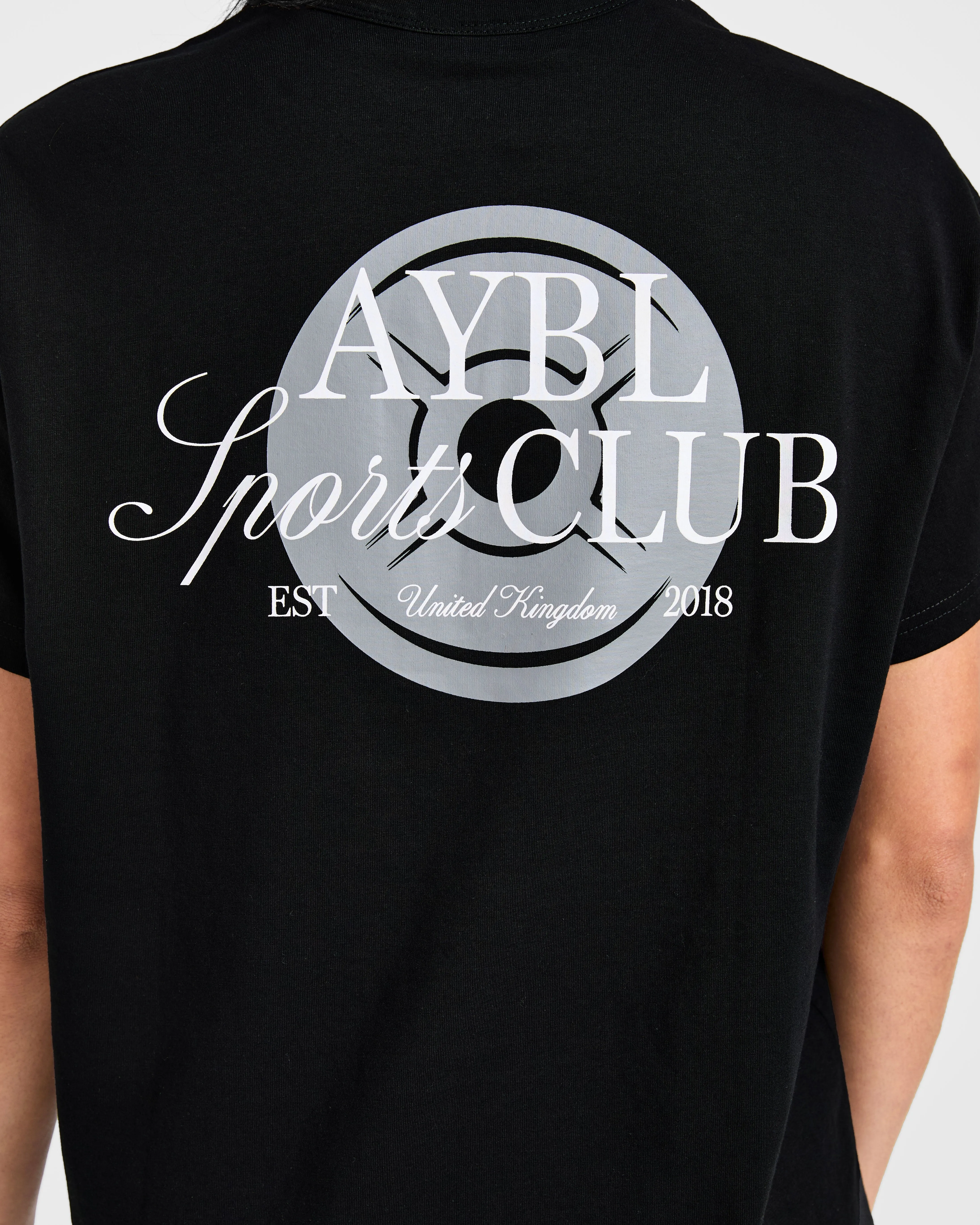 AYBL Sports Club Script Oversized T Shirt - Black sold by AYBL product image thumbnail 5