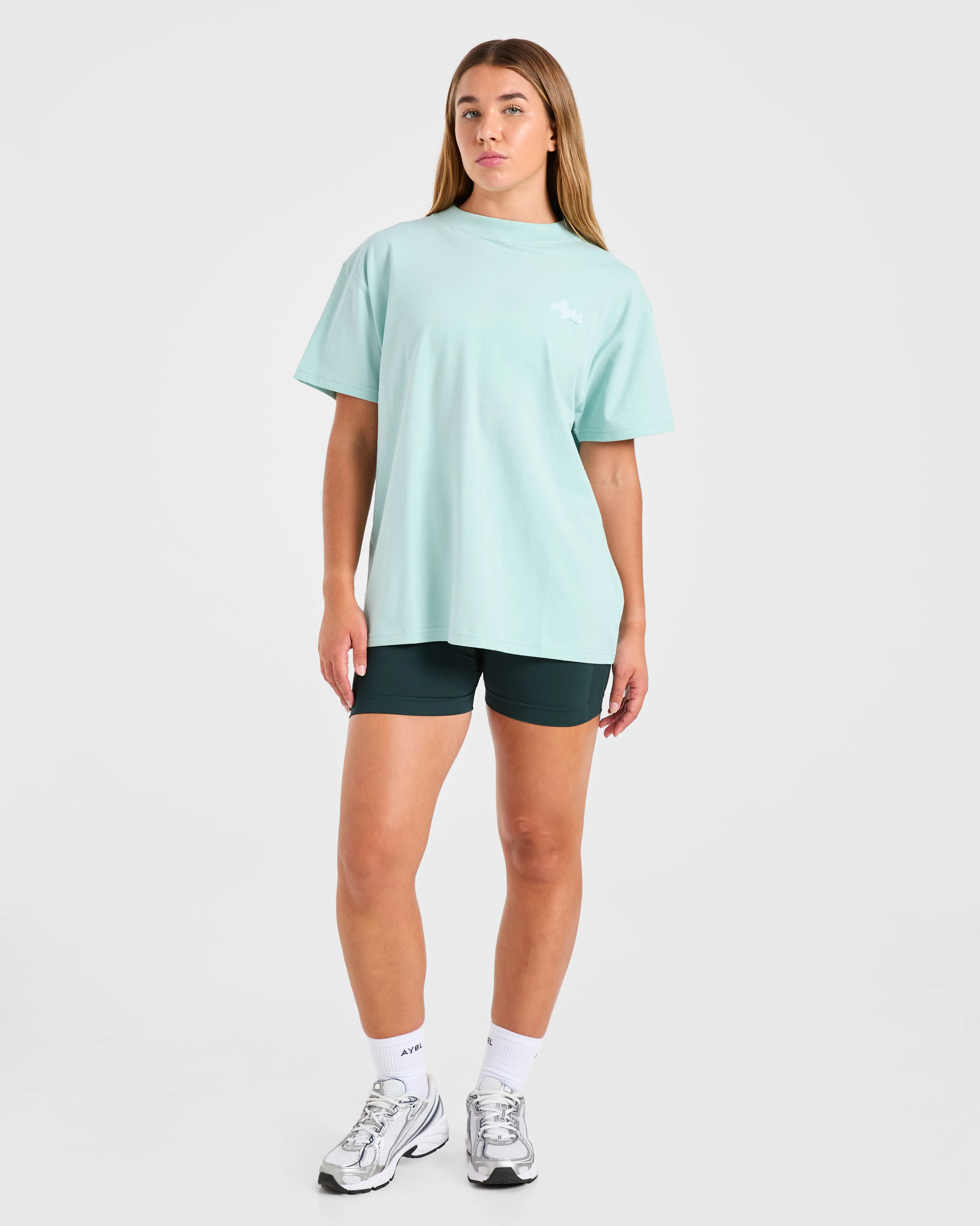Sports Wellness Oversized T Shirt - Aqua Green sold by AYBL product image thumbnail 3