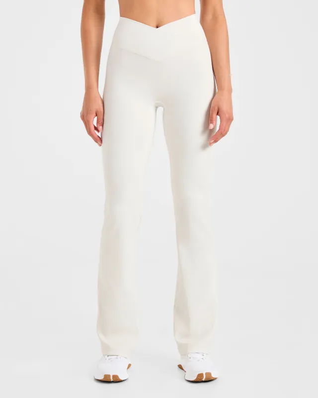 Sculpt Wrap Flared Leggings - Tofu sold by AYBL