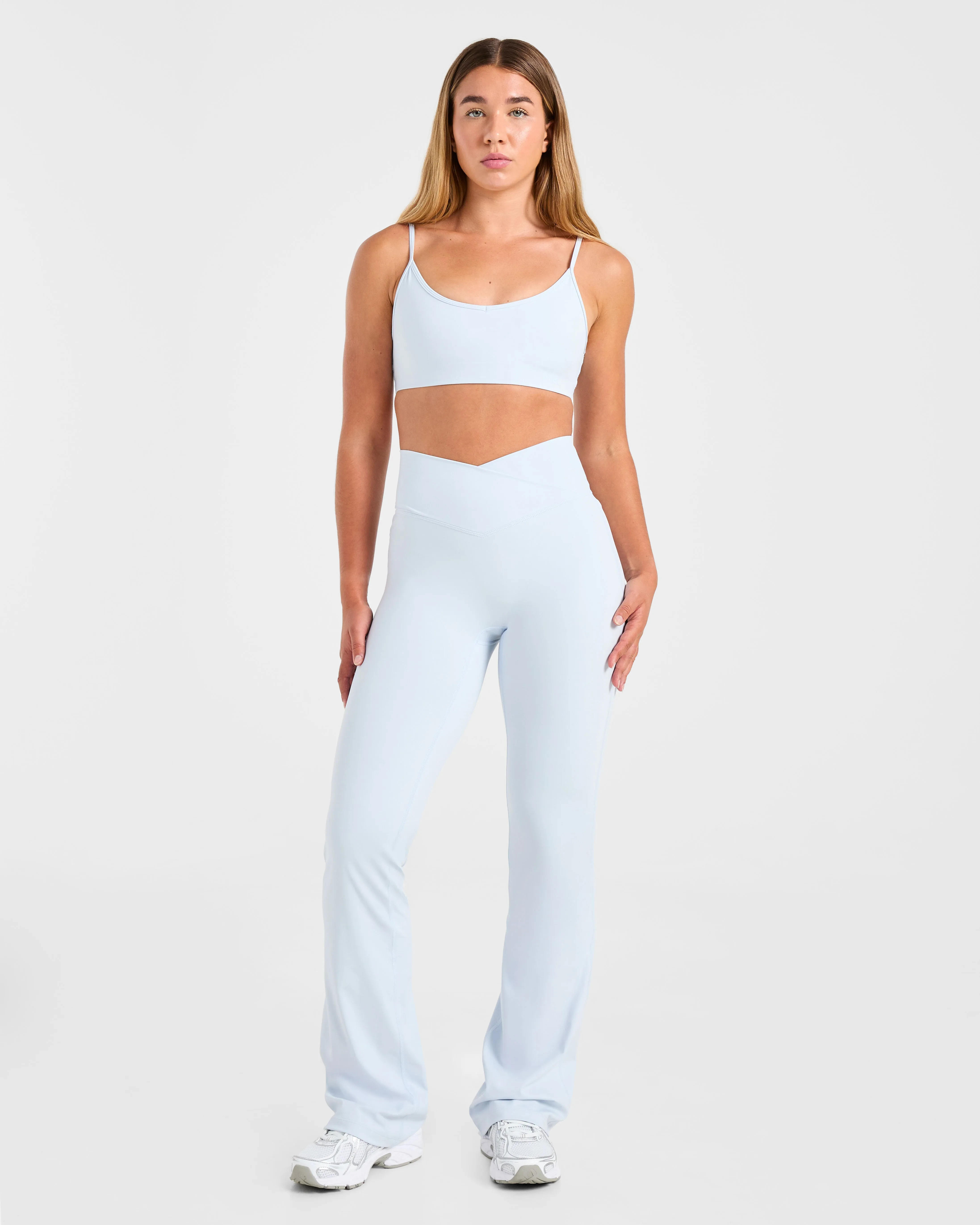 Sculpt Wrap Flared Leggings - Iced Blue sold by AYBL product image thumbnail 3