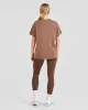Varsity Oversized T Shirt - Brown sold by AYBL
