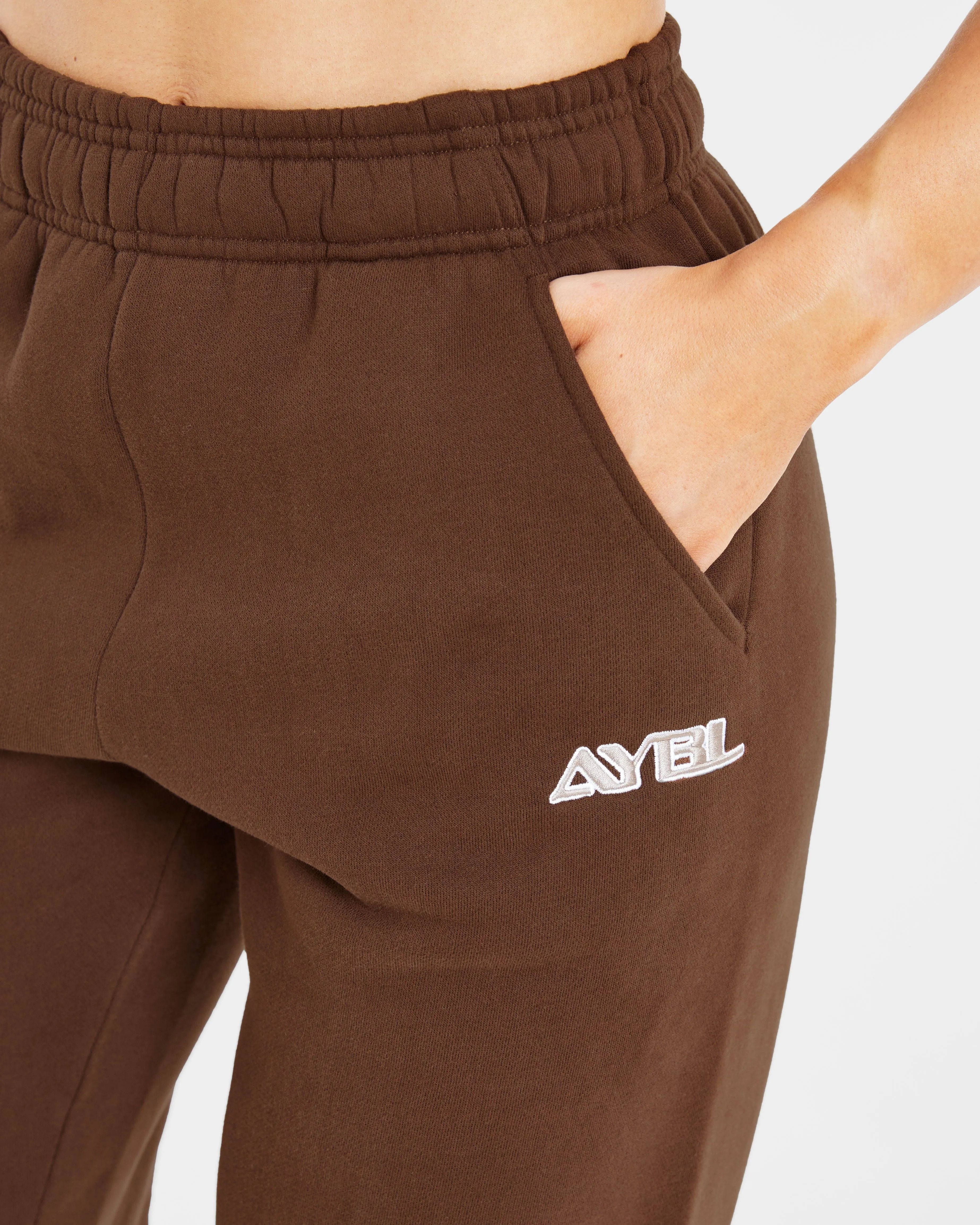 Retro Embroidered Oversized Joggers - Brown sold by AYBL product image thumbnail 5