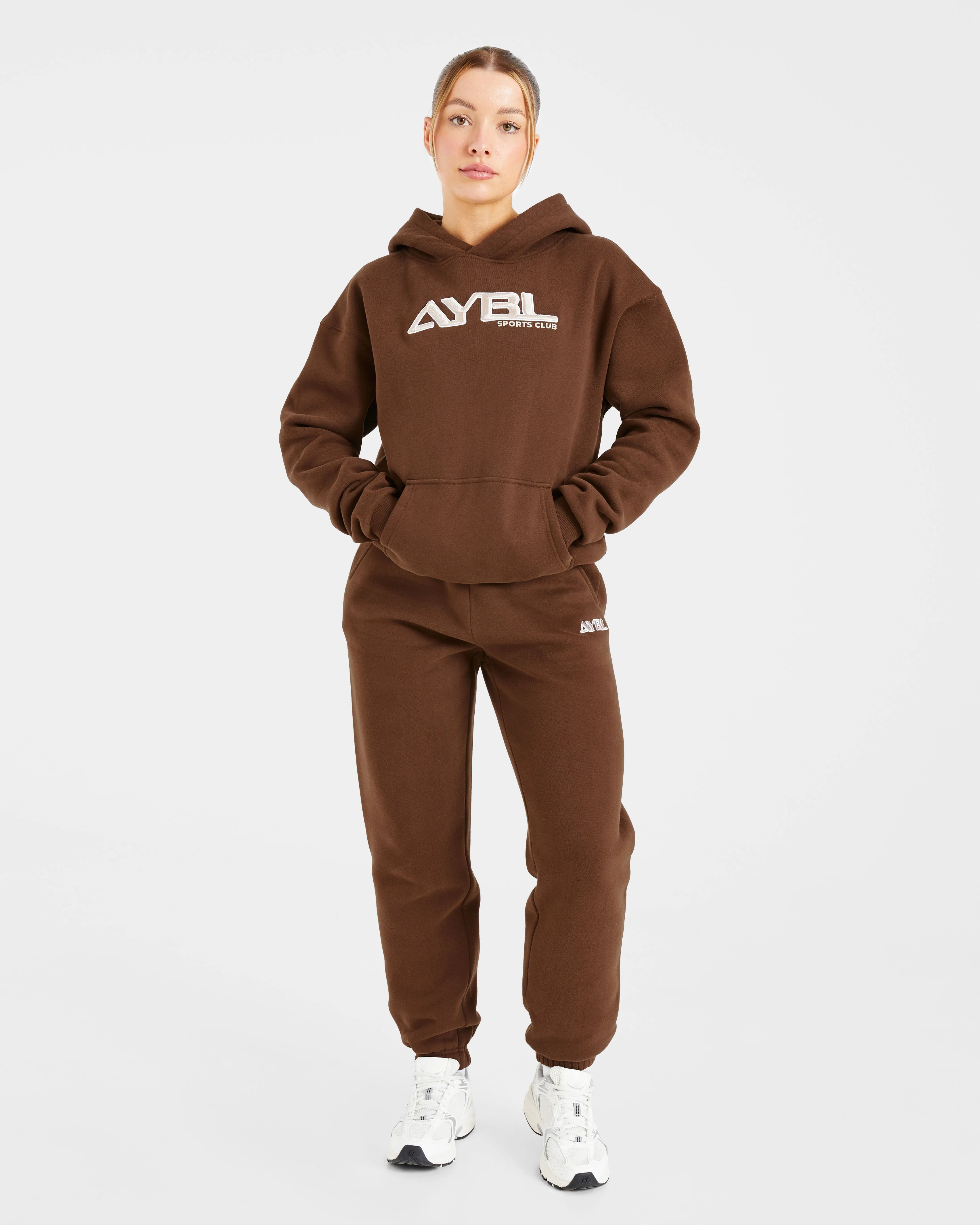 Retro Embroidered Oversized Joggers - Brown sold by AYBL product image thumbnail 3