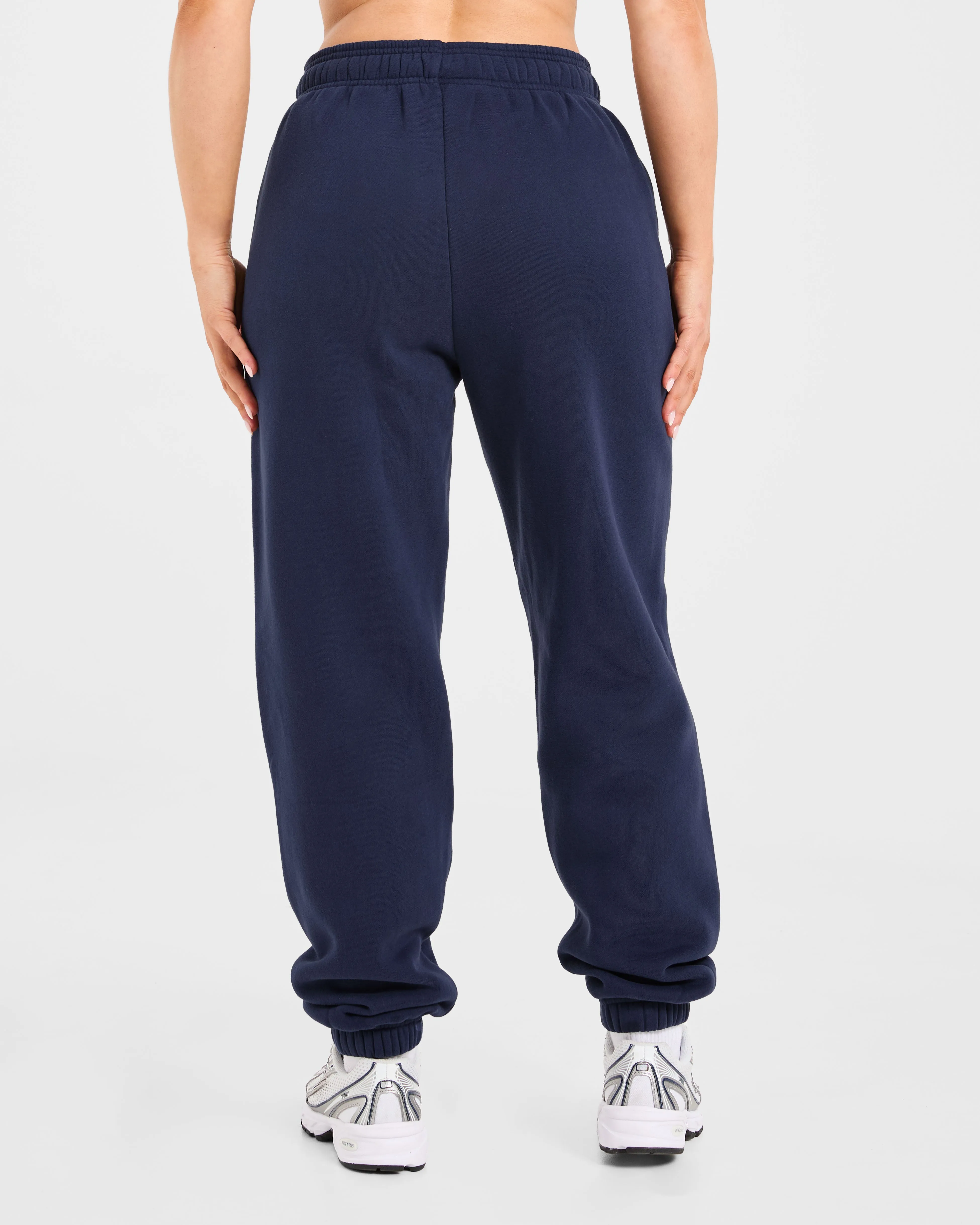 Retro Embroidered Oversized Joggers - Navy sold by AYBL product image thumbnail 2