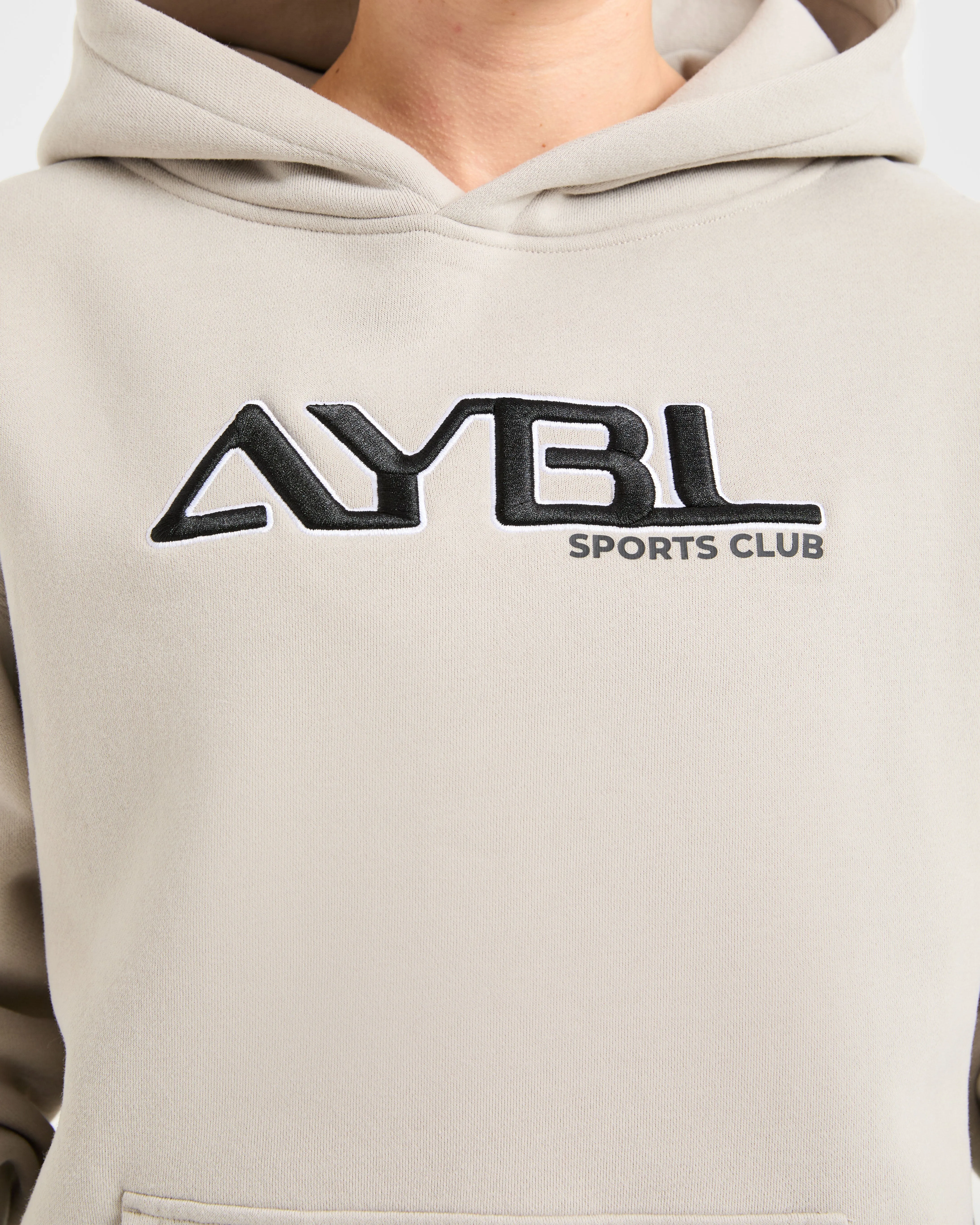 Retro Embroidered Oversized Hoodie - Taupe Grey sold by AYBL product image thumbnail 5