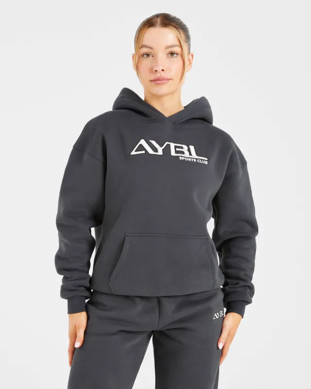 Retro Embroidered Oversized Hoodie - Charcoal sold by AYBL