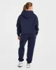 Retro Embroidered Oversized Hoodie - Navy sold by AYBL