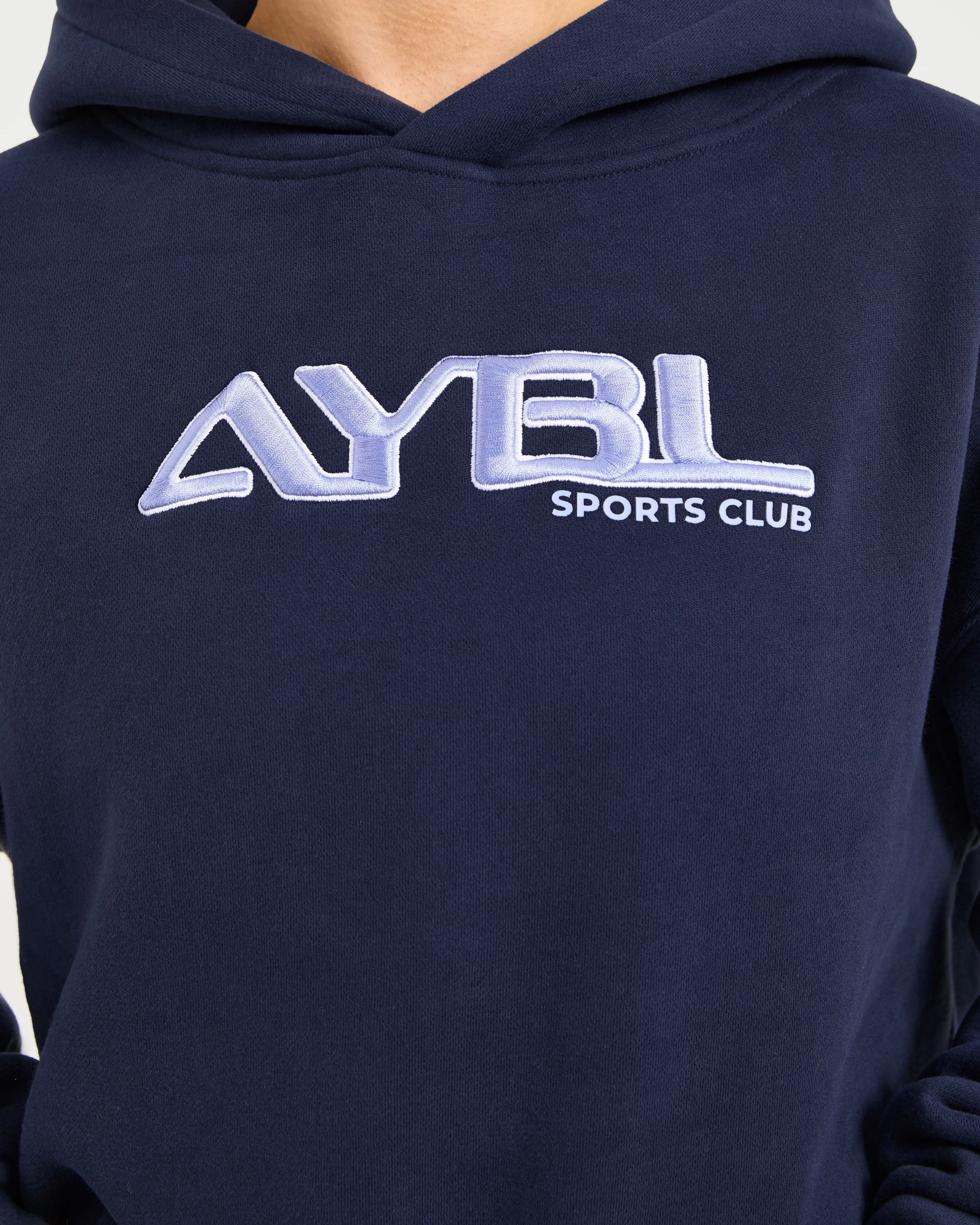 Retro Embroidered Oversized Hoodie - Navy sold by AYBL product image thumbnail 5
