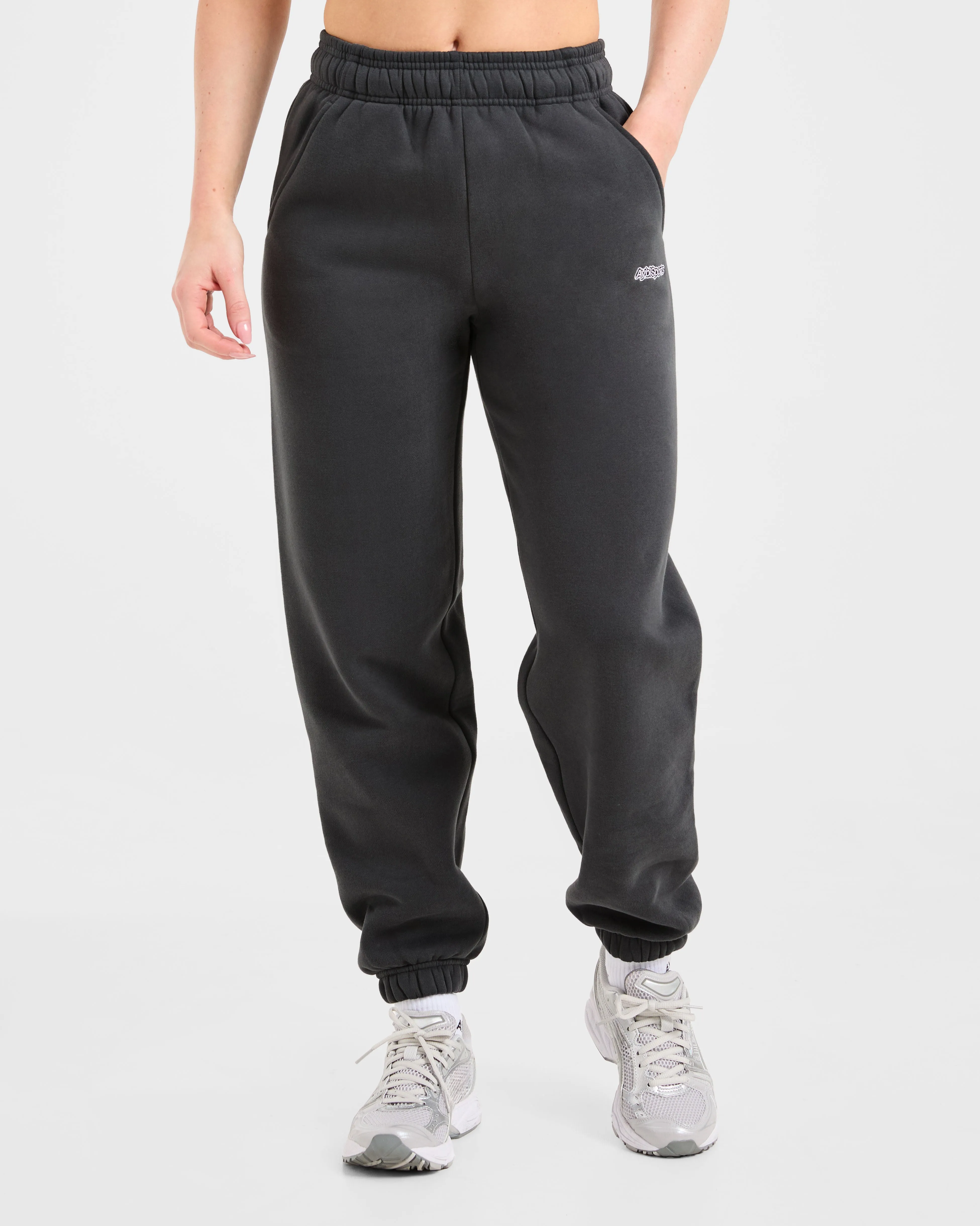 AYBL Sports Outline Oversized Joggers - Charcoal sold by AYBL