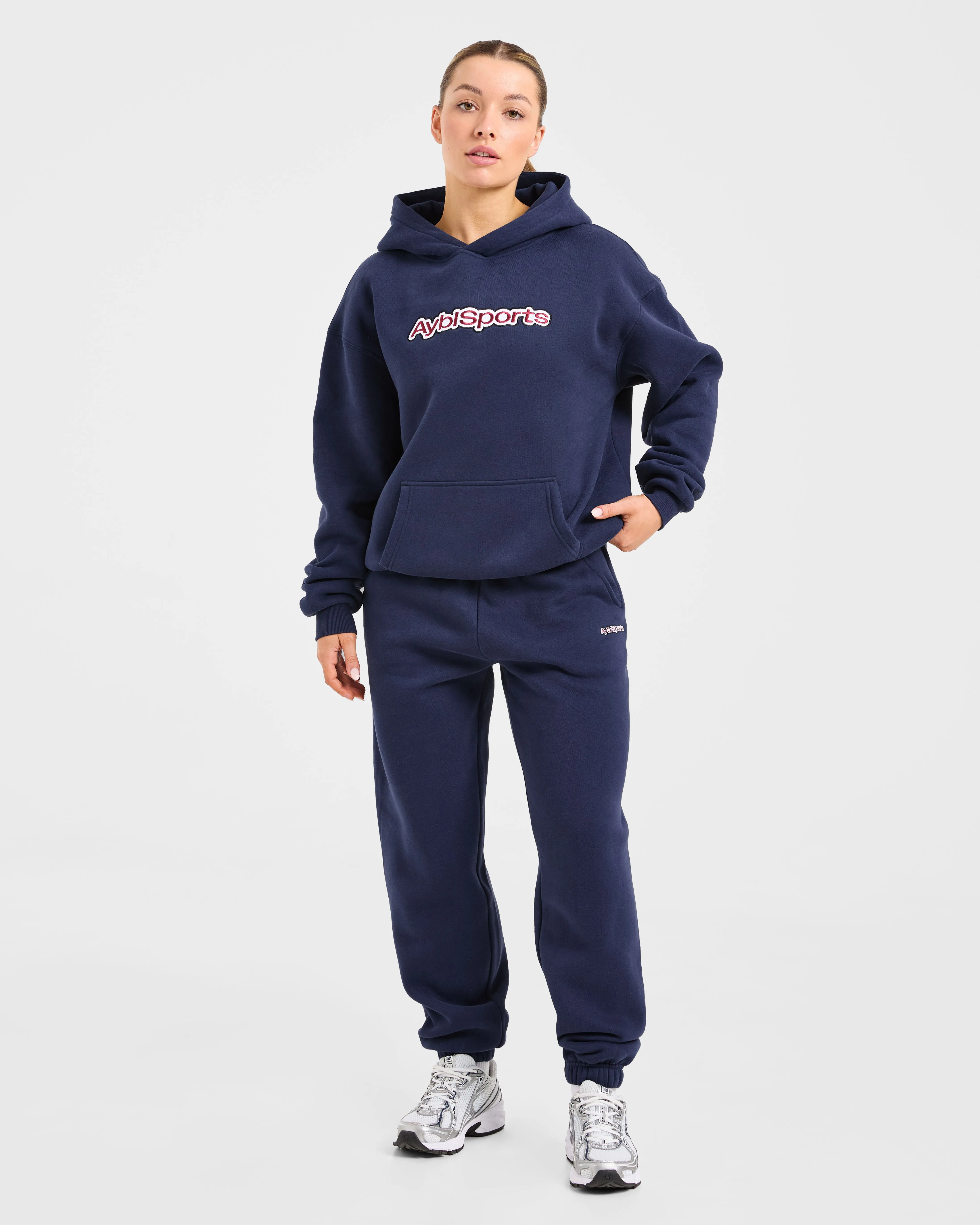 AYBL Sports Outline Oversized Joggers - Navy sold by AYBL product image thumbnail 3
