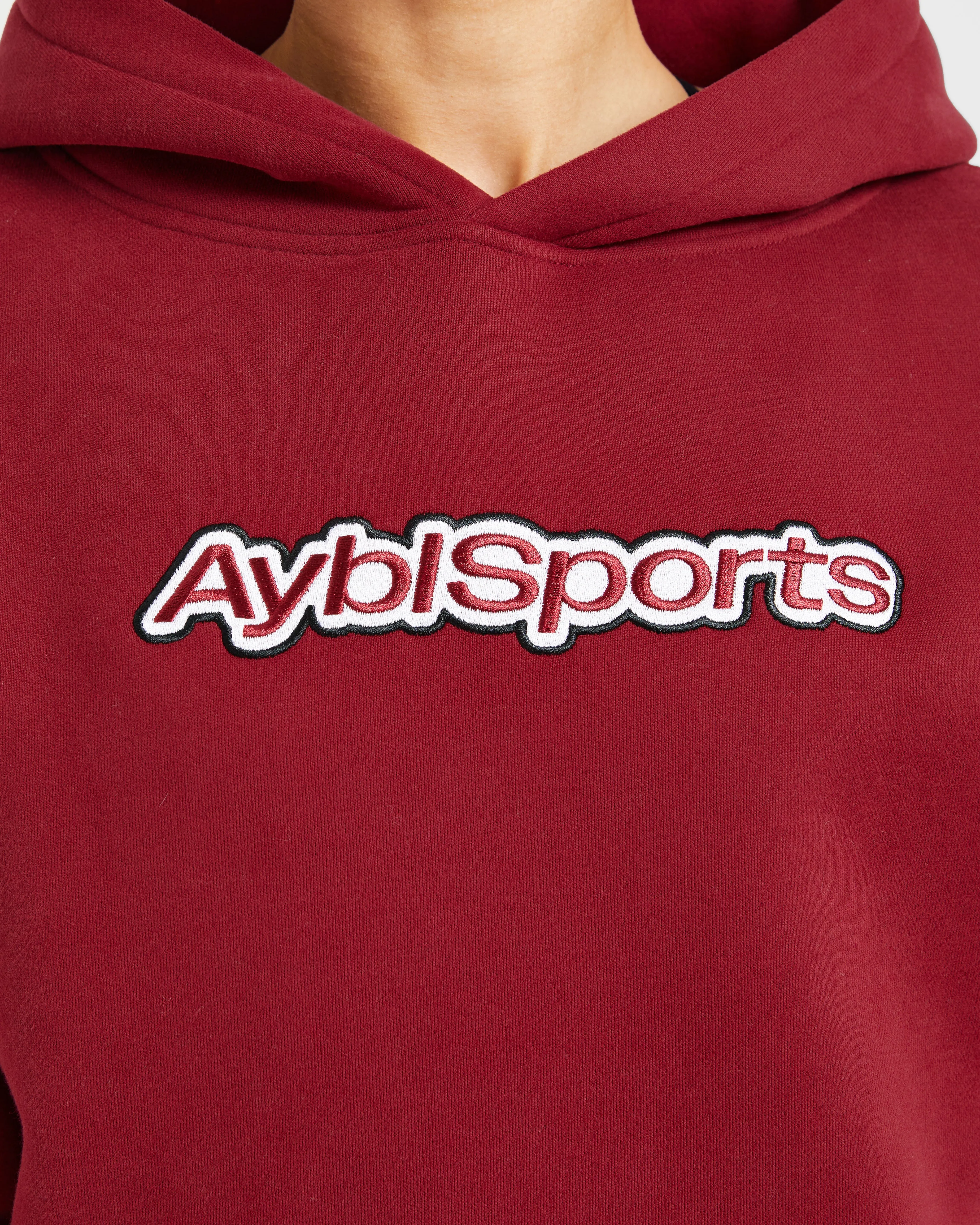 AYBL Sports Outline Oversized Hoodie - Burgundy sold by AYBL product image thumbnail 5