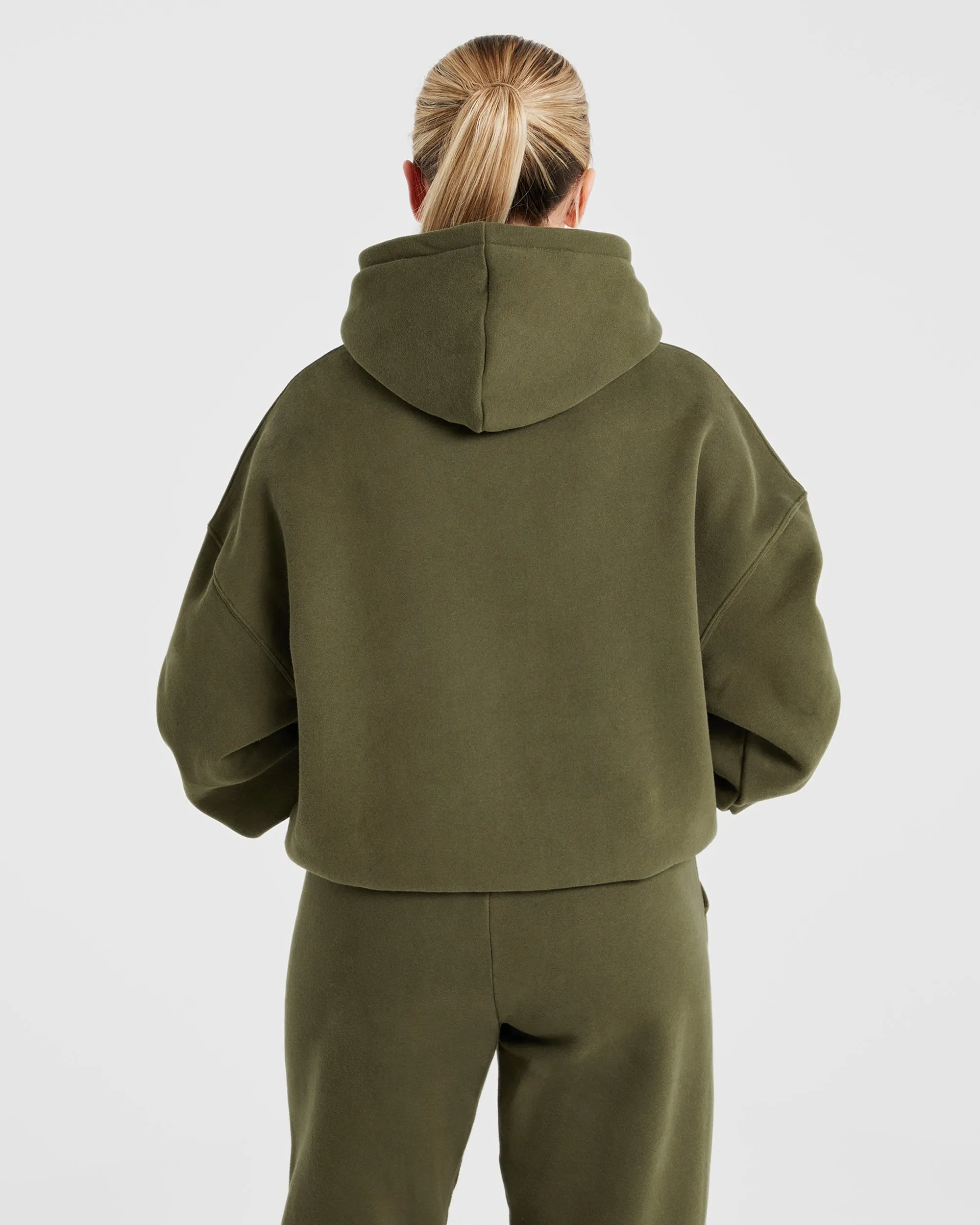 Varsity Oversized Hoodie - Khaki sold by AYBL product image thumbnail 2