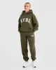 Varsity Oversized Hoodie - Khaki sold by AYBL
