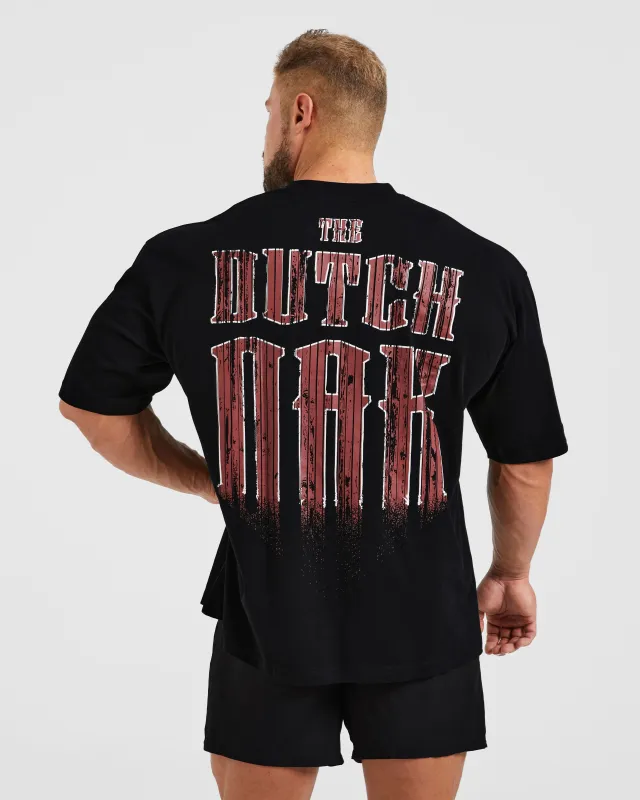 Wesley Vissers X The Dutch Oak Oversized T Shirt - Black sold by AYBL
