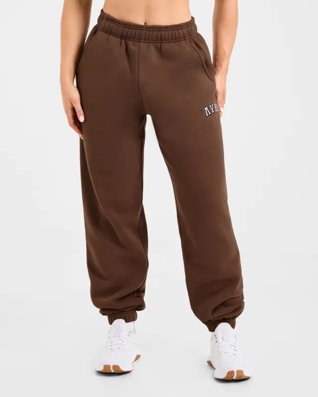 Varsity 2.0 Oversized Joggers - Brown sold by AYBL