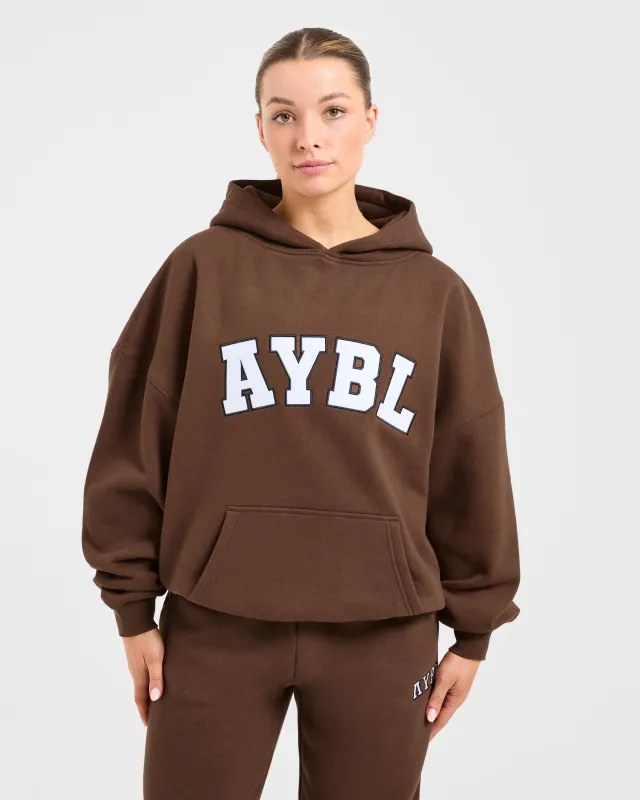 Varsity 2.0 Oversized Hoodie - Brown sold by AYBL
