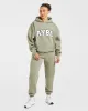 Varsity 2.0 Oversized Hoodie - Muted Olive sold by AYBL