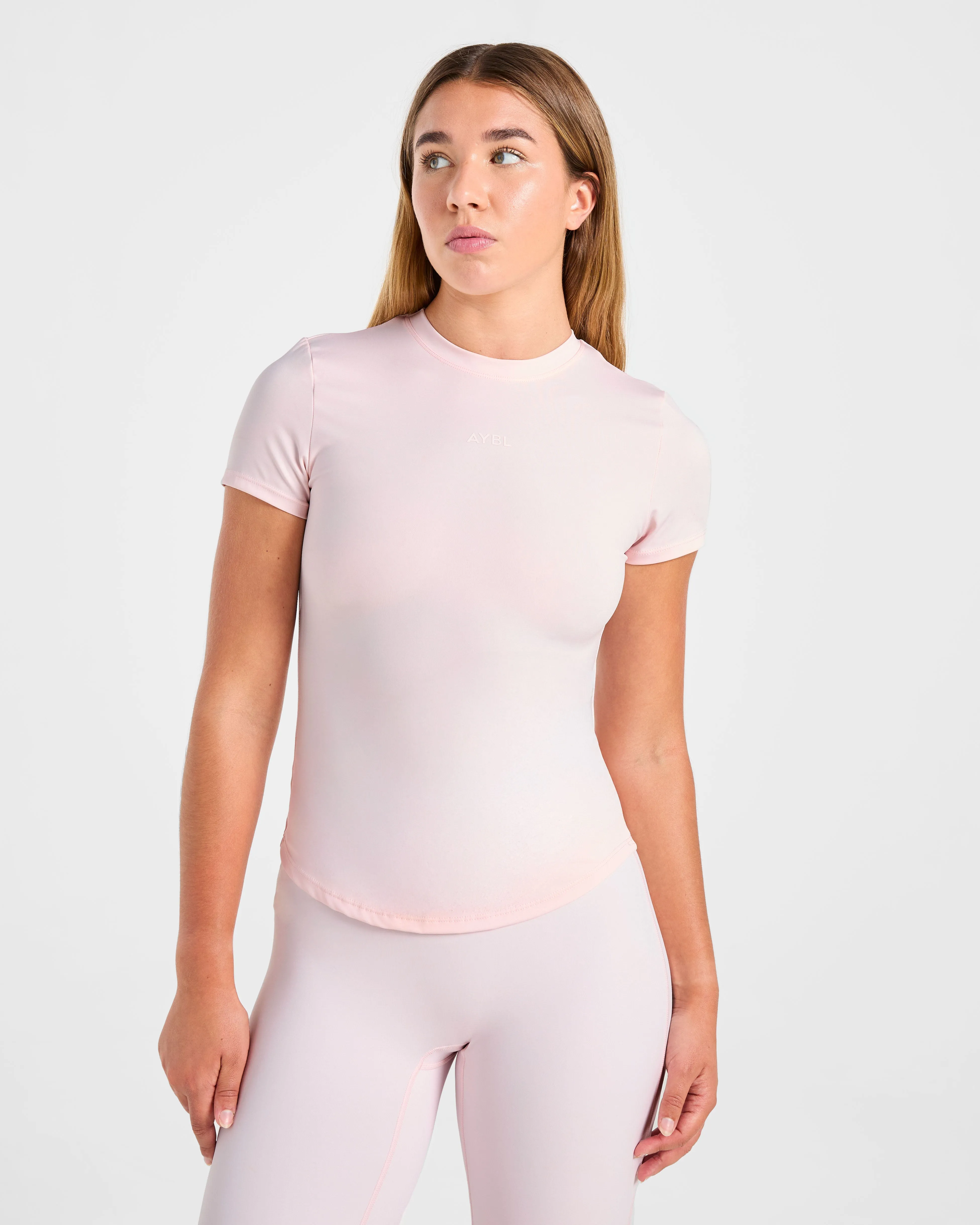 Sculpt T Shirt - Pastel Pink sold by AYBL