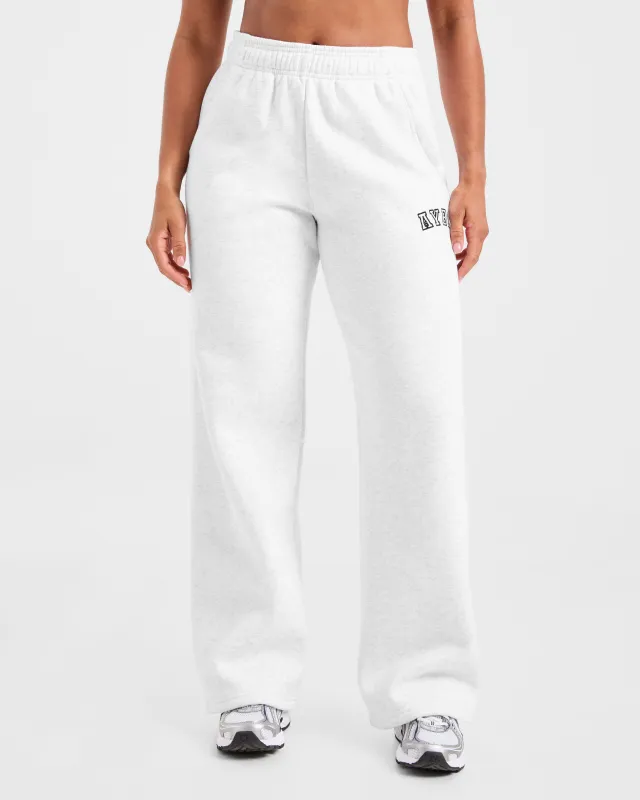 Varsity 2.0 Oversized Straight Leg Joggers - Heather Grey sold by AYBL