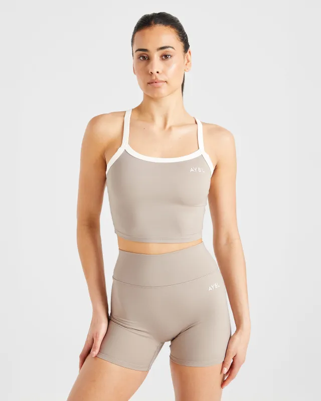 Courtside Tank Top - Mocha sold by AYBL