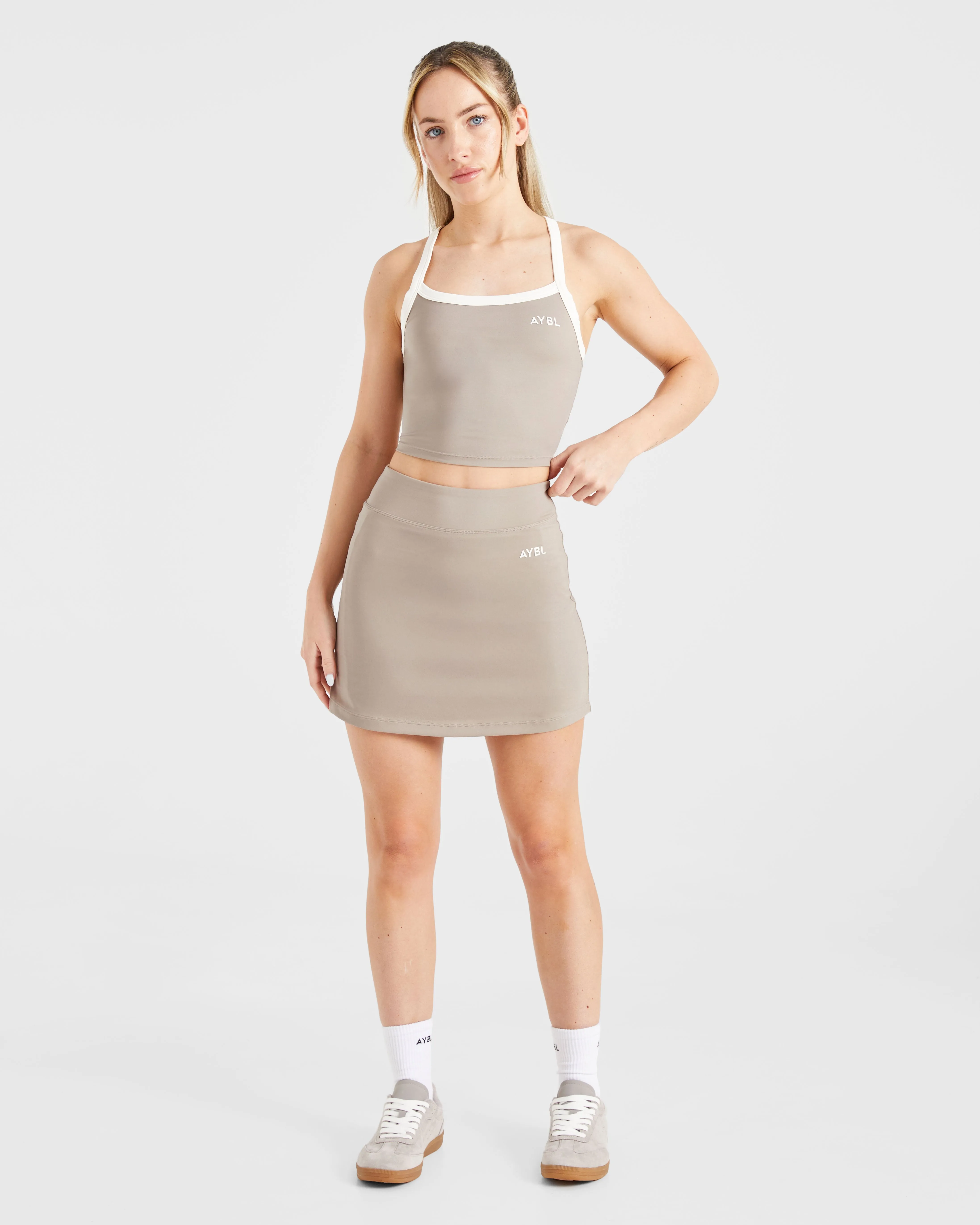 Courtside Skort - Mocha sold by AYBL product image thumbnail 3