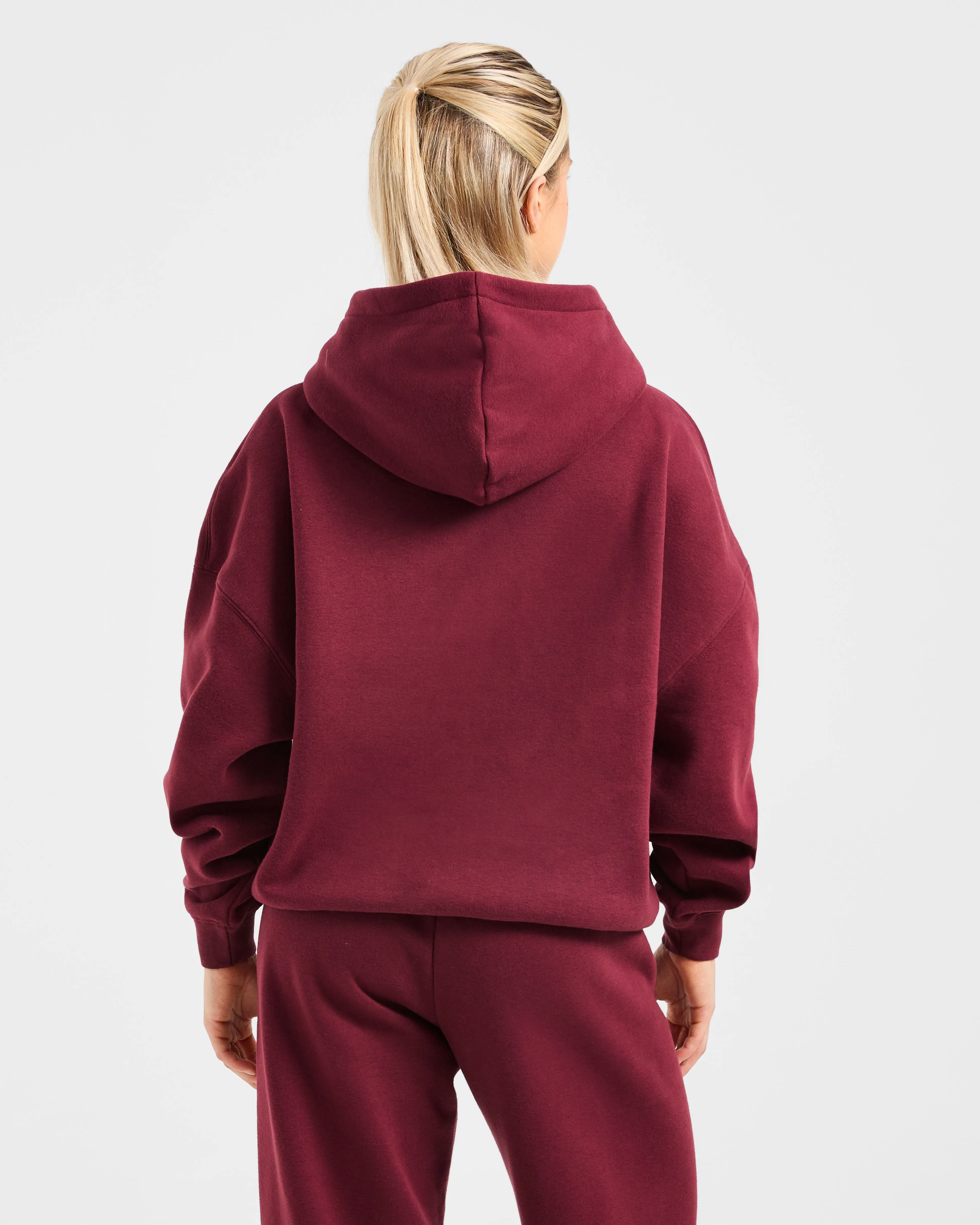 Varsity 2.0 Oversized Hoodie - Red Wine sold by AYBL product image thumbnail 2
