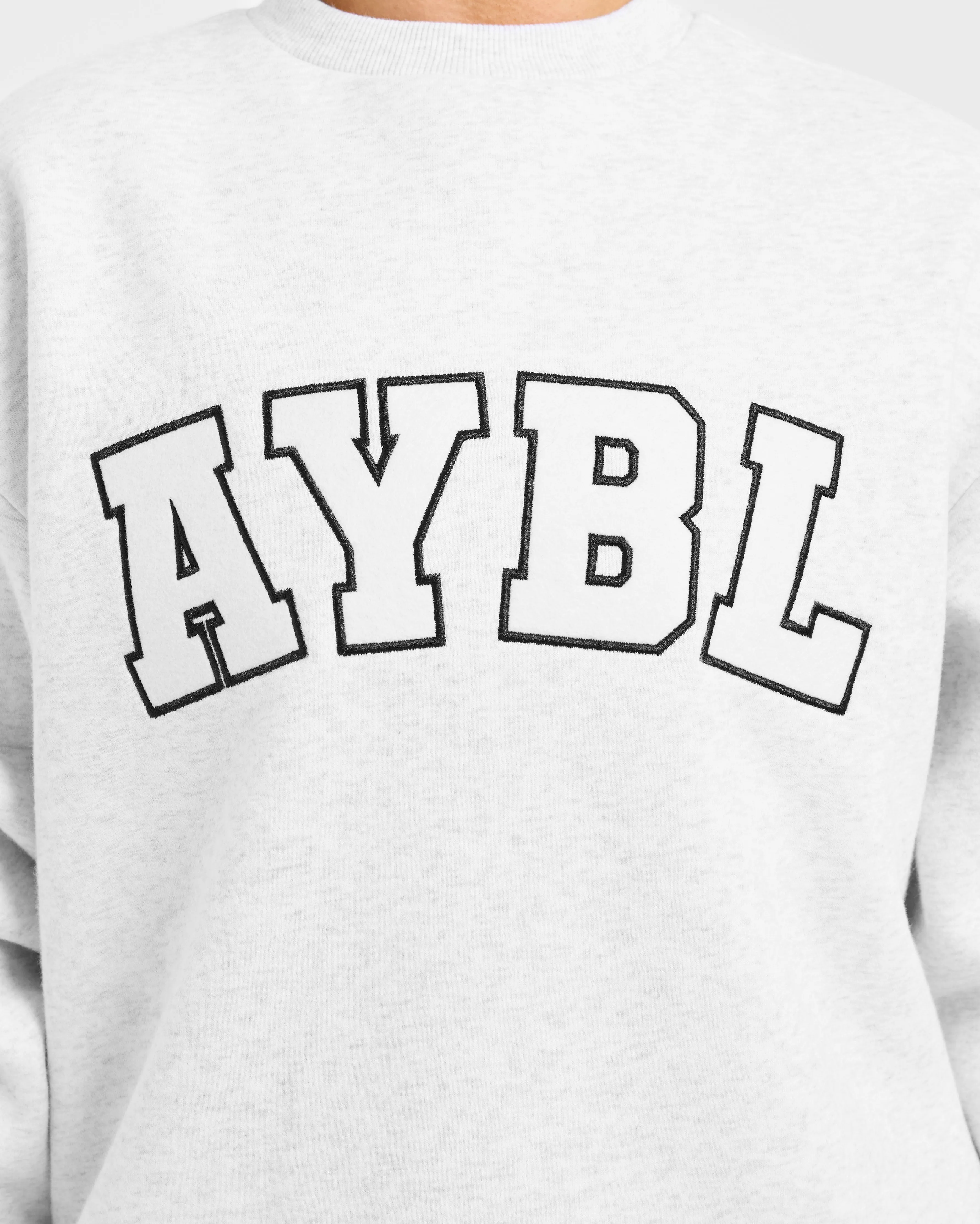 Varsity 2.0 Oversized Sweatshirt - Heather Grey sold by AYBL product image thumbnail 5