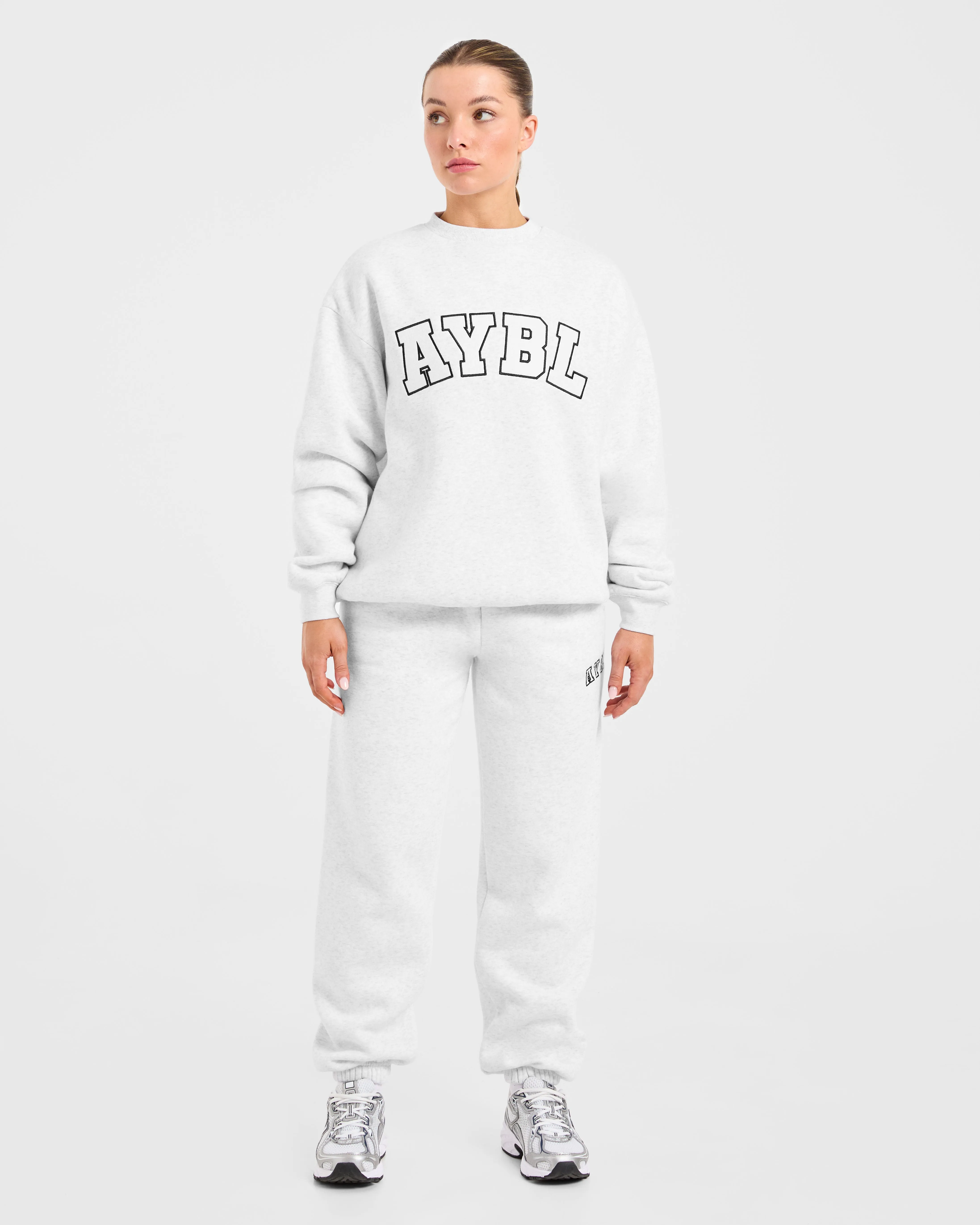 Varsity 2.0 Oversized Sweatshirt - Heather Grey sold by AYBL product image thumbnail 3