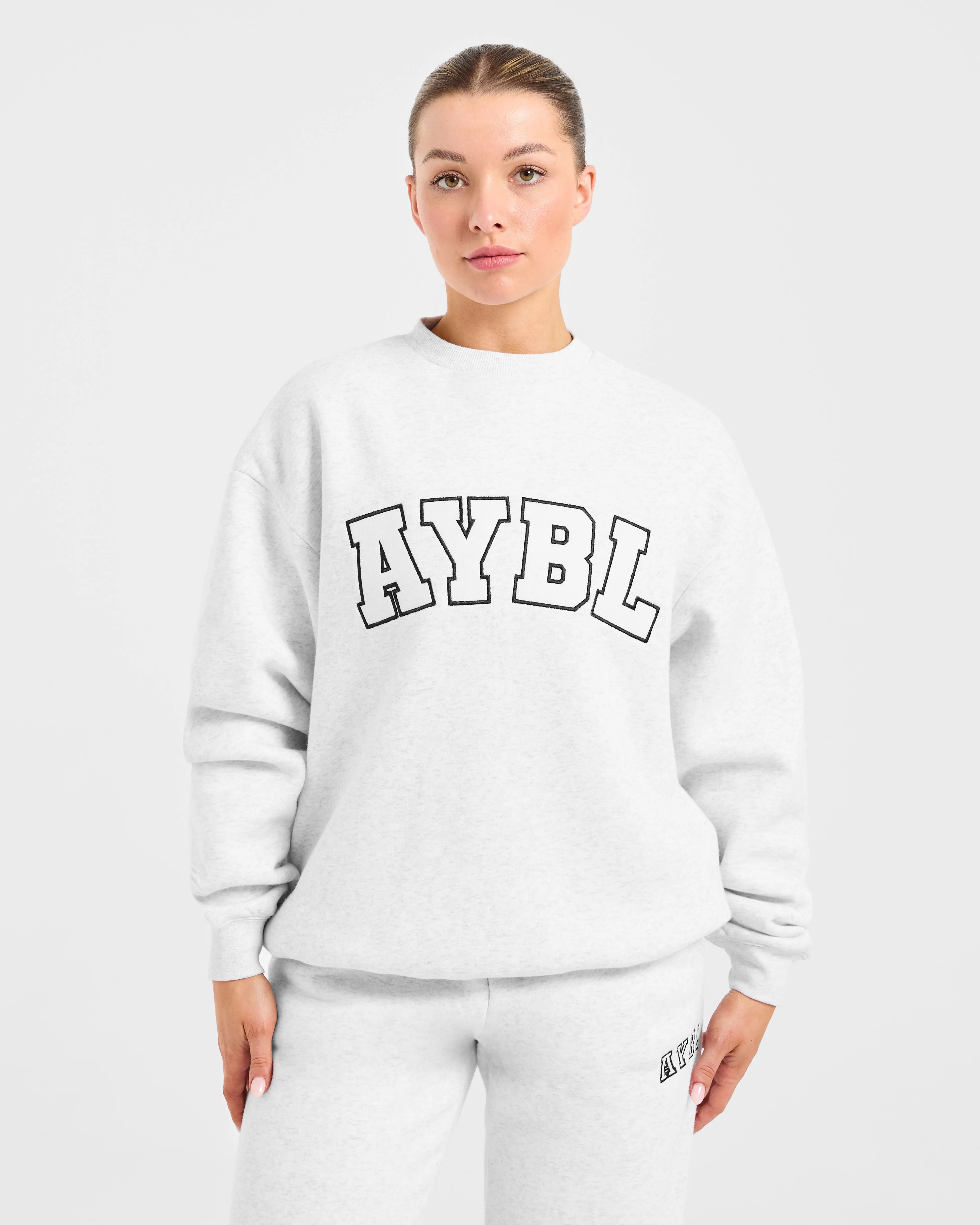 Varsity 2.0 Oversized Sweatshirt - Heather Grey sold by AYBL