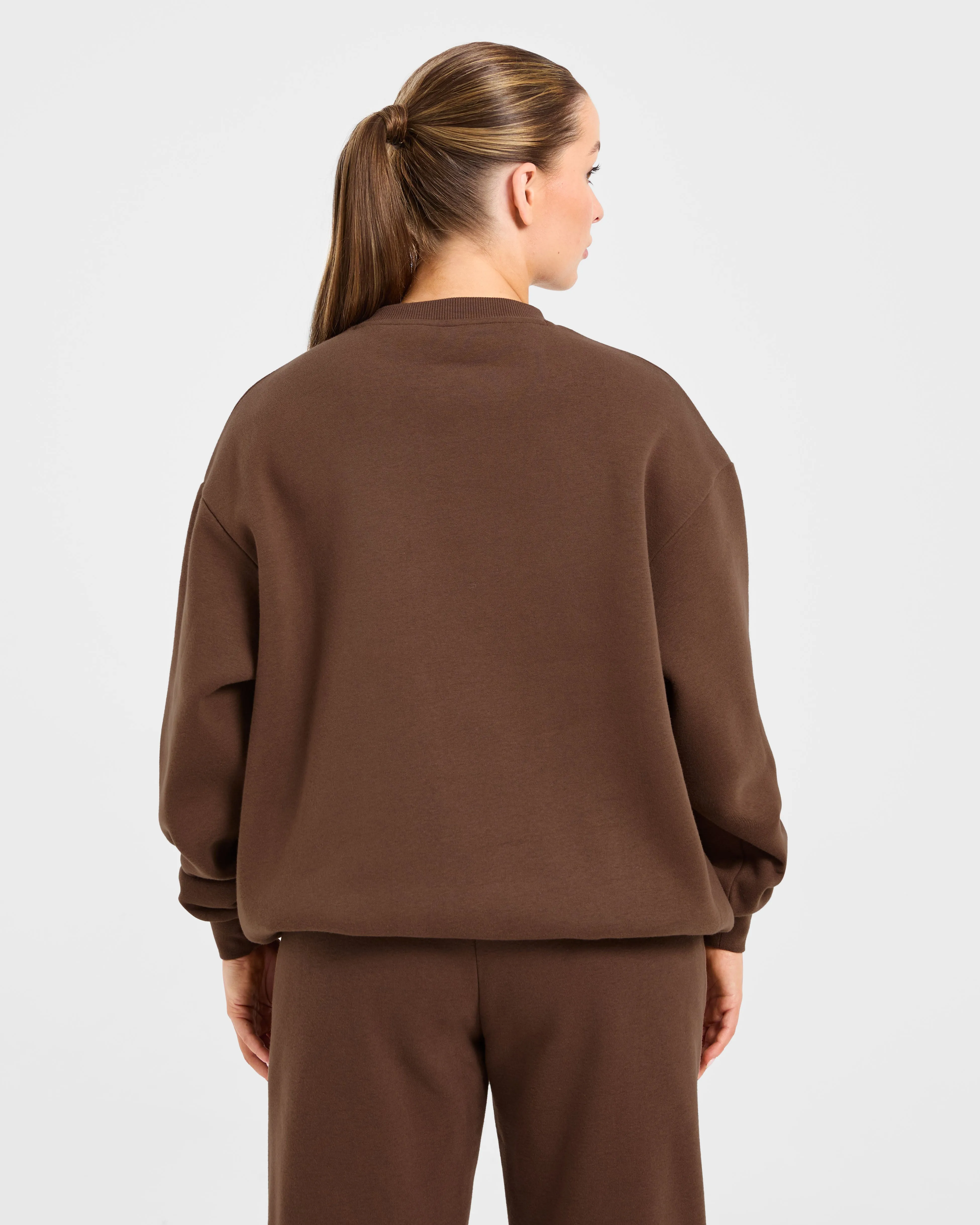 Varsity 2.0 Oversized Sweatshirt - Brown sold by AYBL product image thumbnail 2