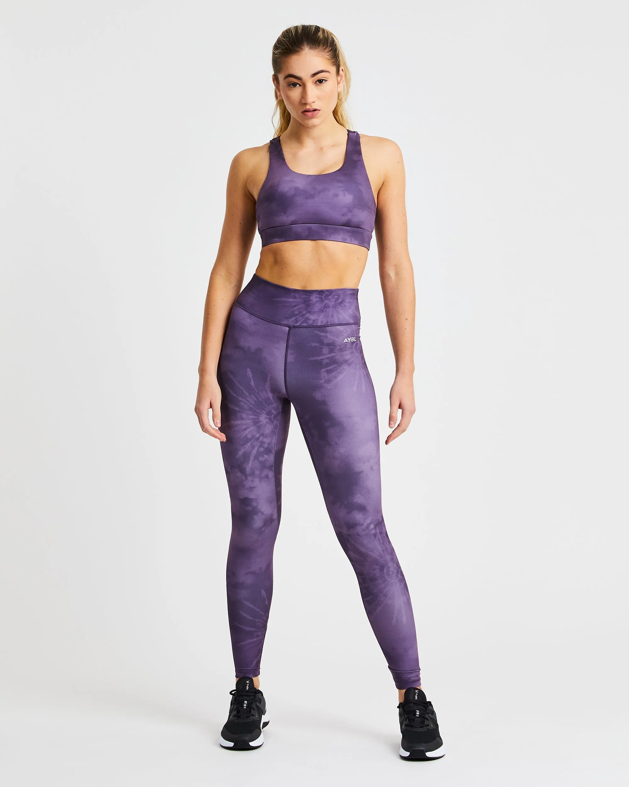Core Sports Bra - Purple Tie Dye sold by AYBL product image thumbnail 3