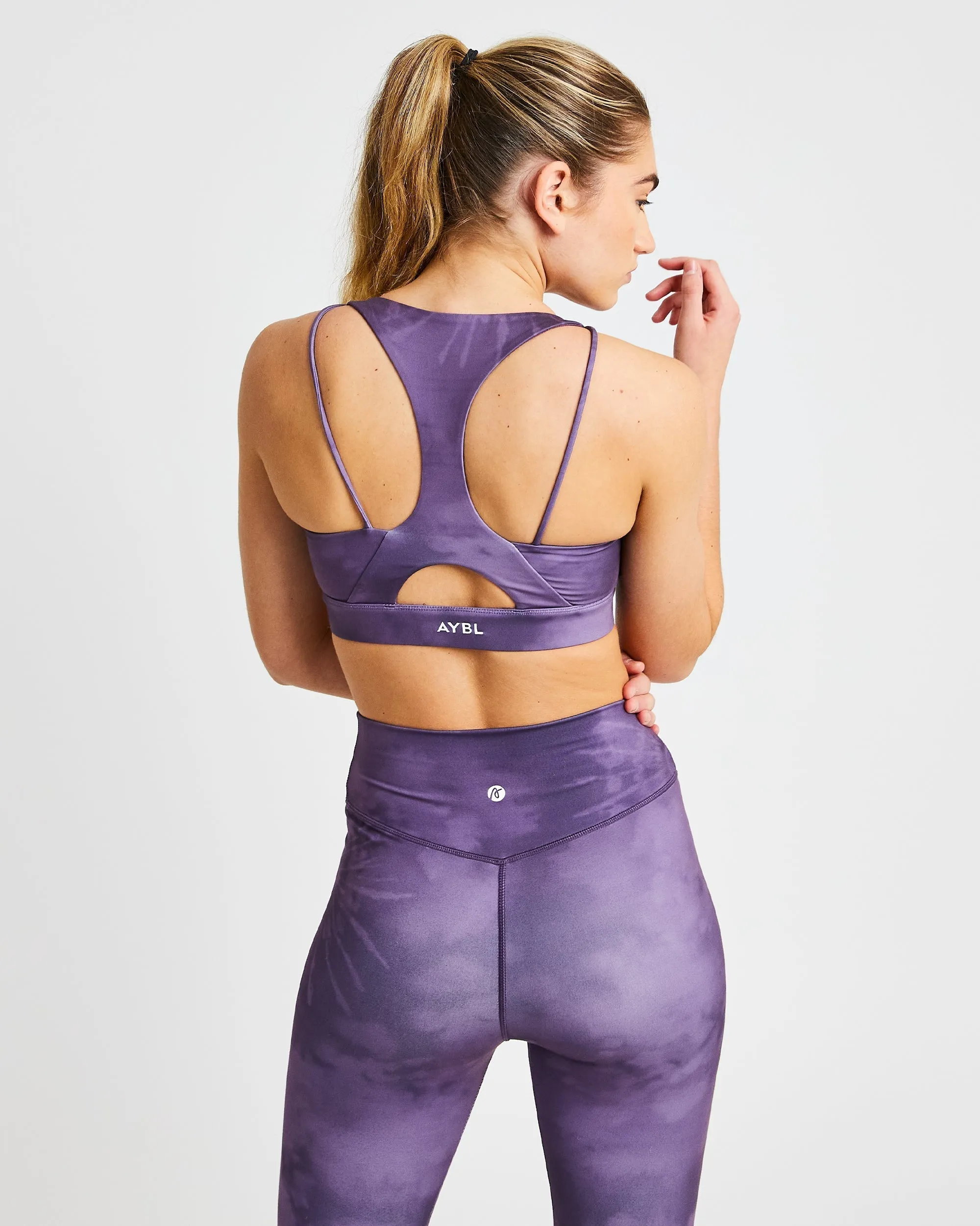 Core Sports Bra - Purple Tie Dye sold by AYBL product image thumbnail 2