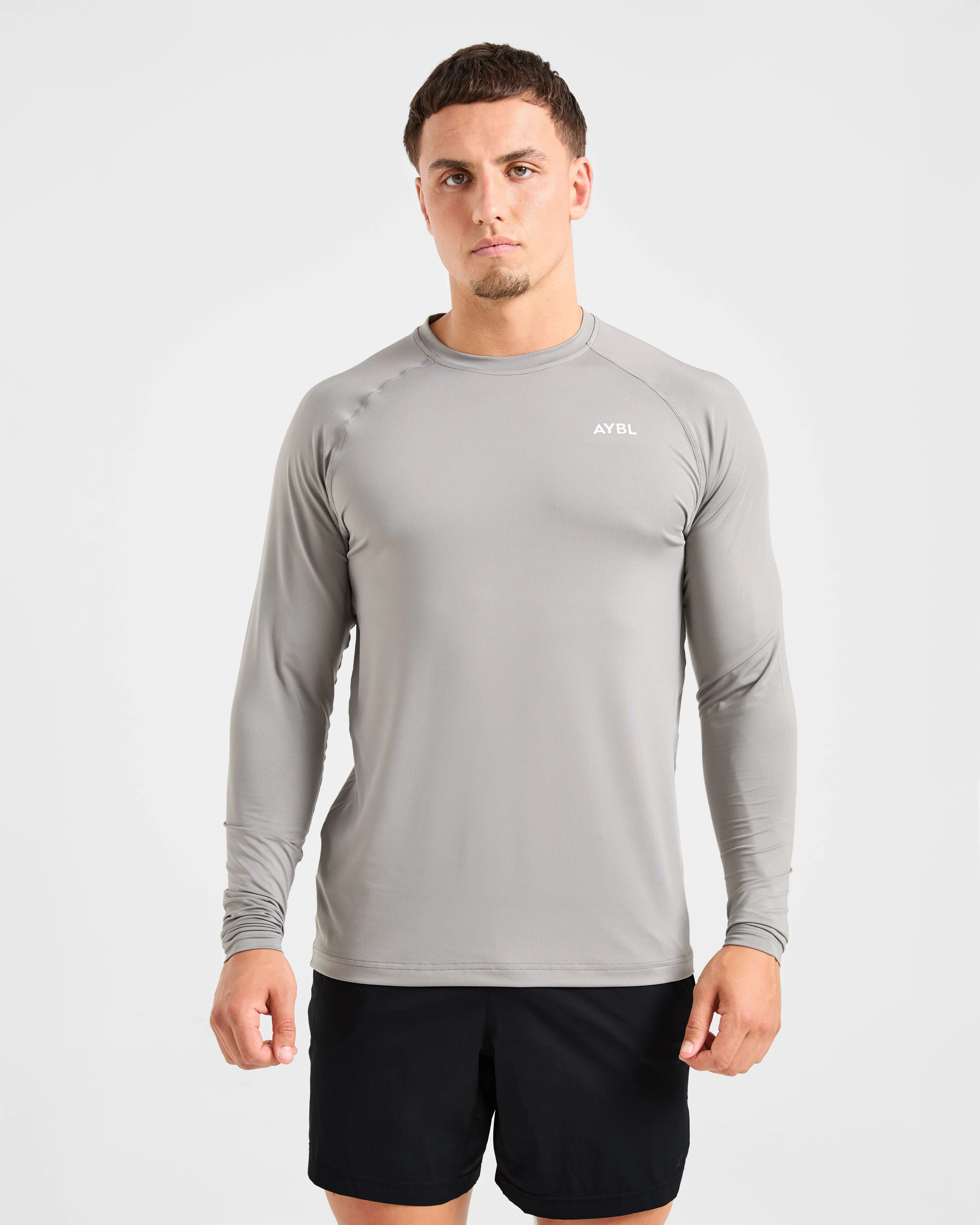 Essential Long Sleeve T Shirt - Olive Smoke sold by AYBL