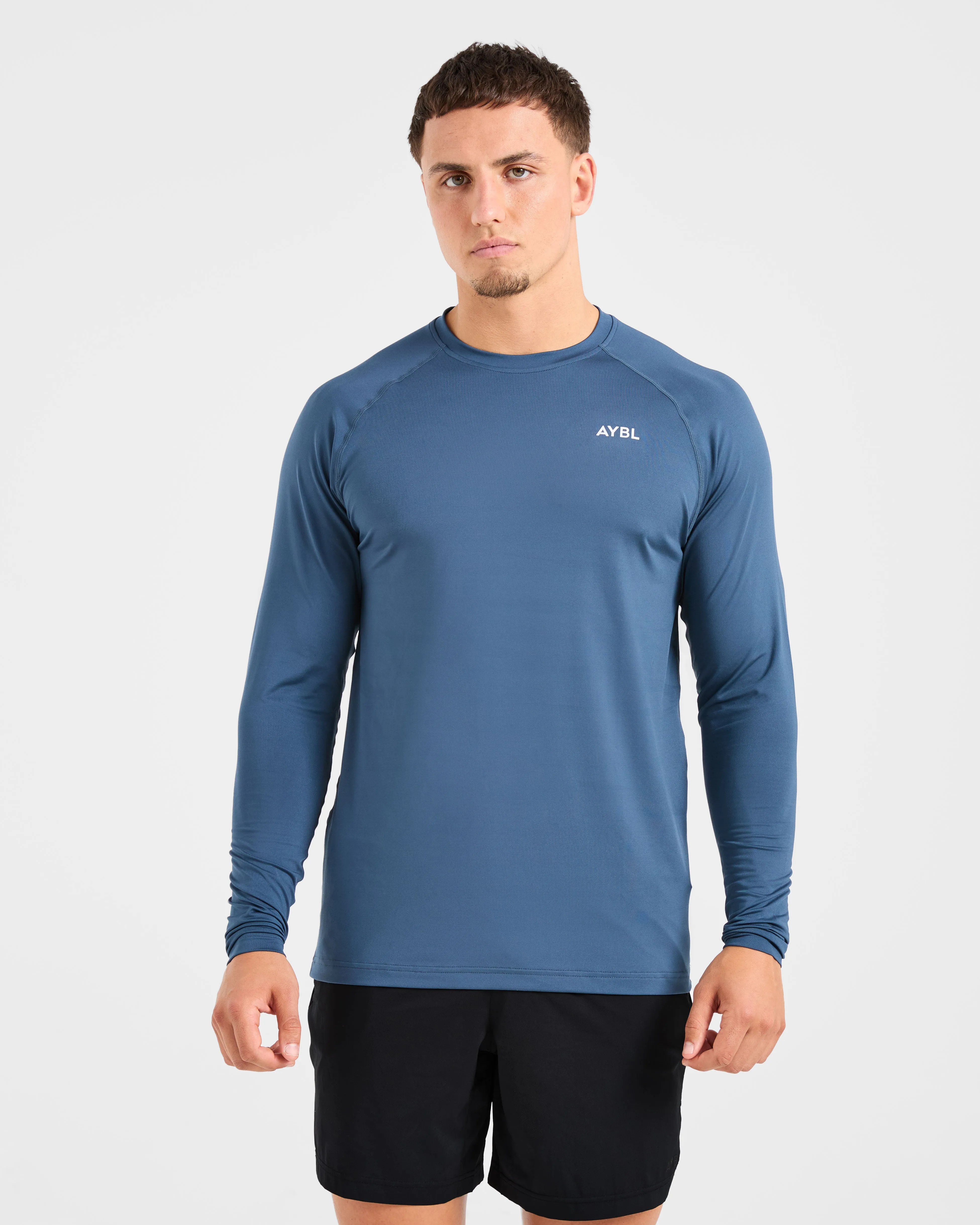 Essential Long Sleeve T Shirt - Deep Teal sold by AYBL