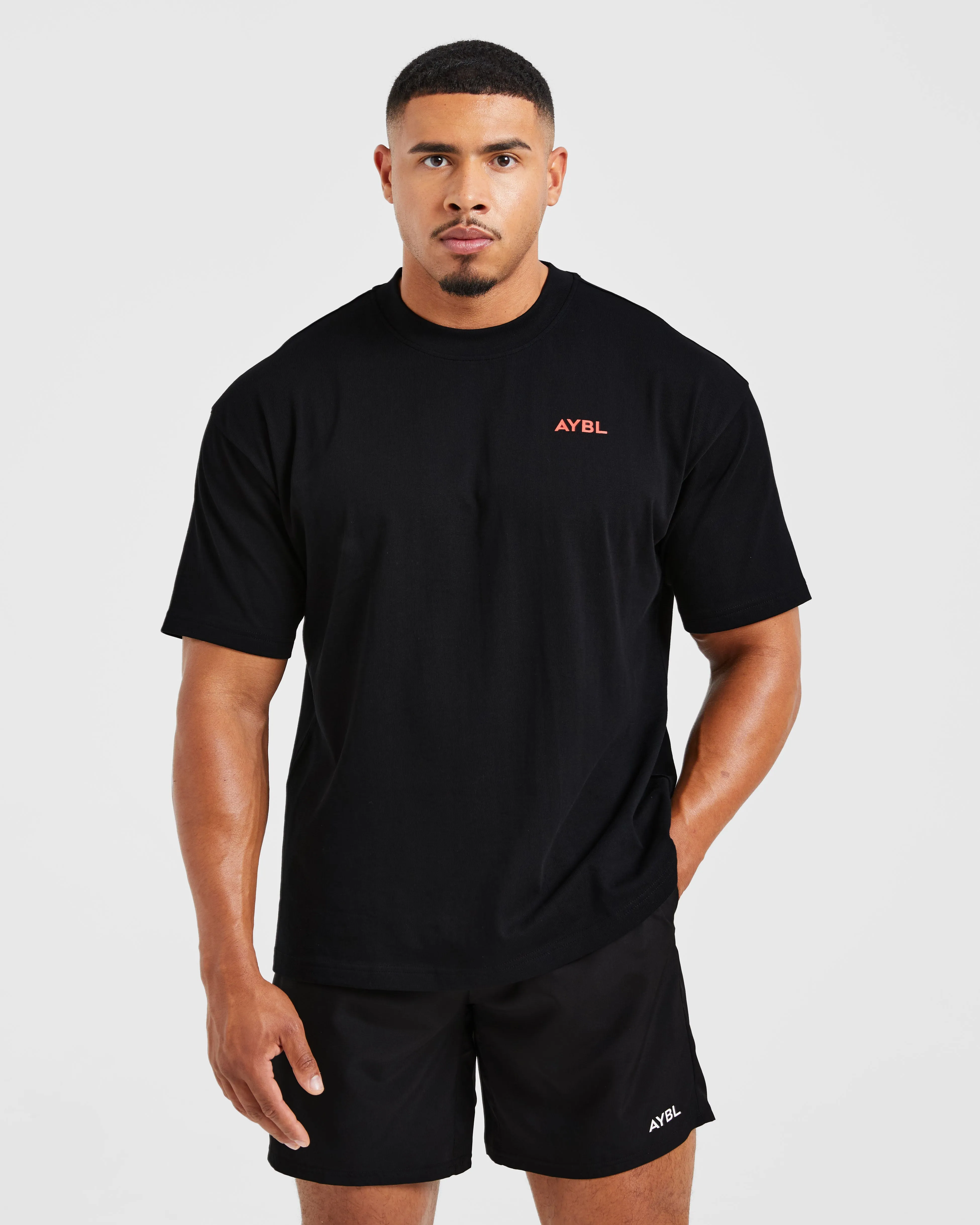 Essential Oversized T Shirt - Black/Red sold by AYBL product image thumbnail 2