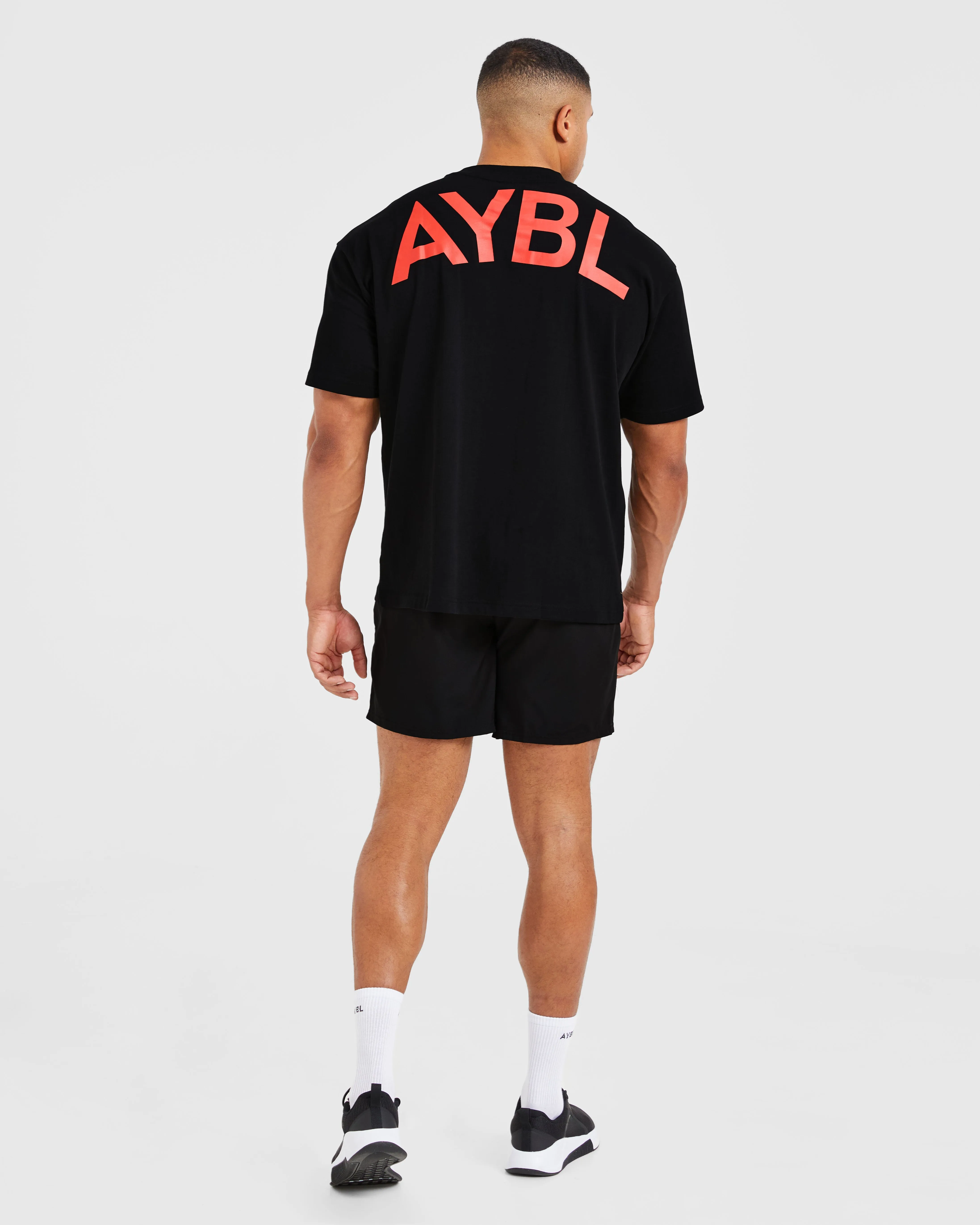 Essential Oversized T Shirt - Black/Red sold by AYBL product image thumbnail 4