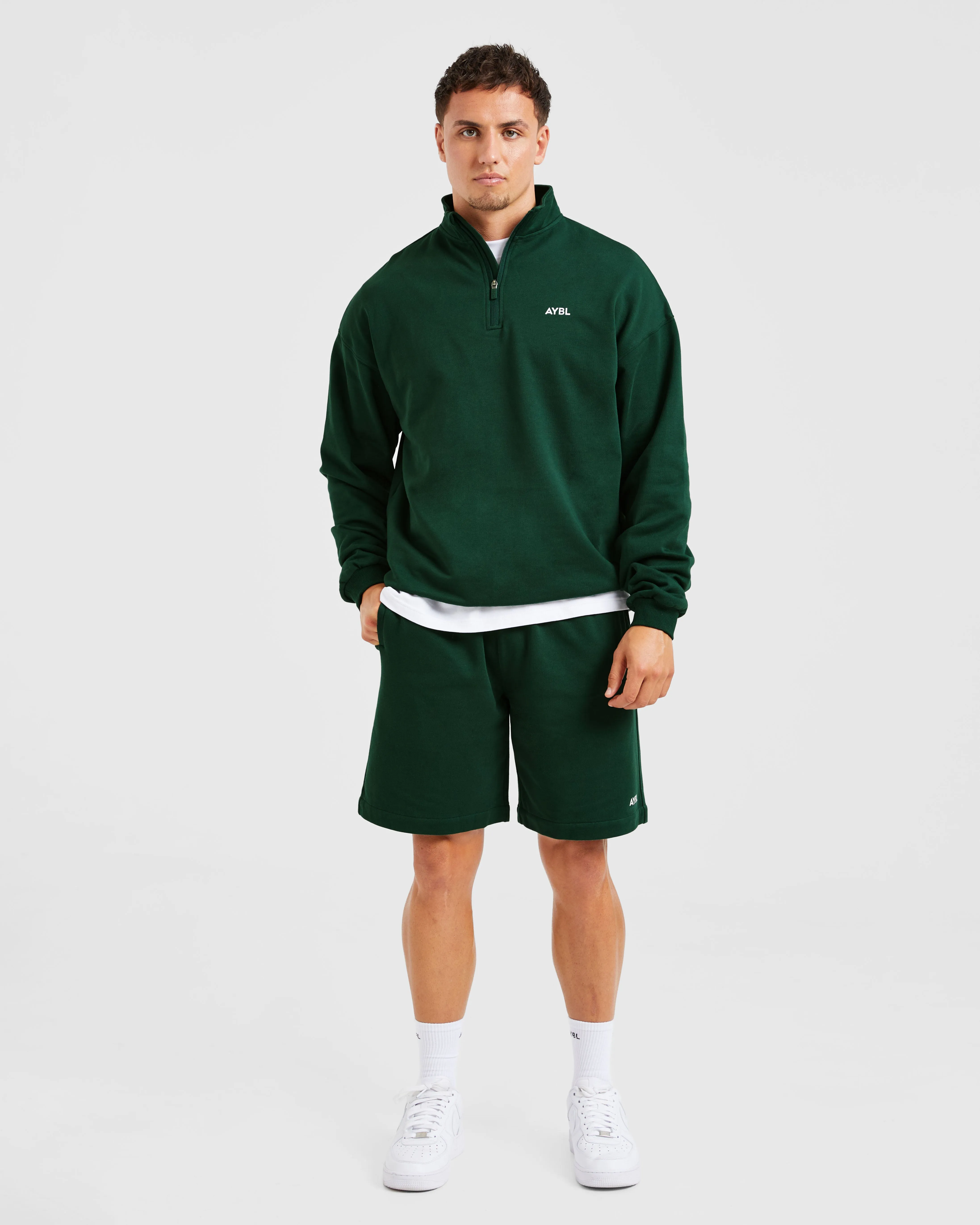 Rebound 1/4 Zip Pullover - Forest Green sold by AYBL product image thumbnail 3