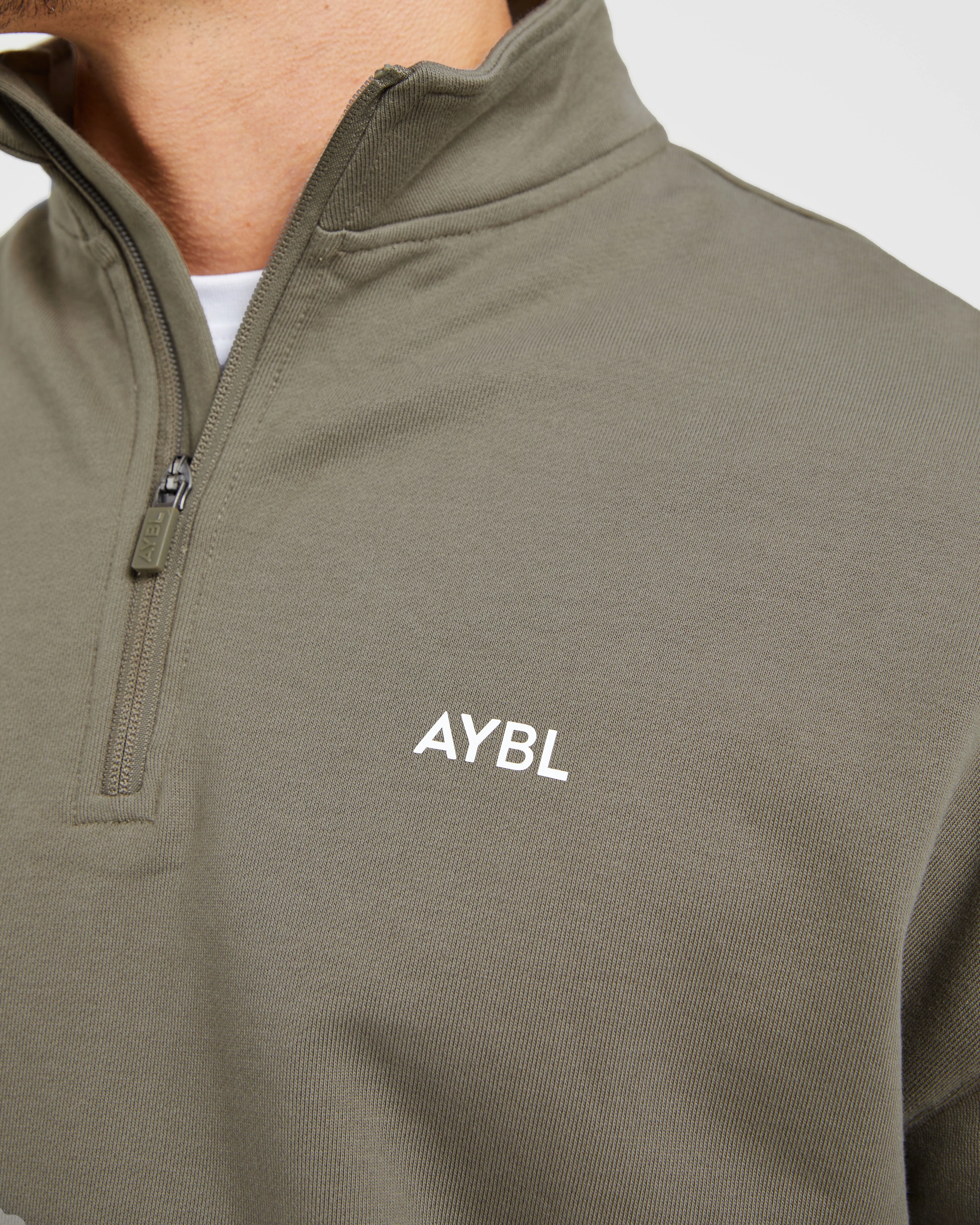 Rebound 1/4 Zip Pullover - Dusky Olive sold by AYBL product image thumbnail 5